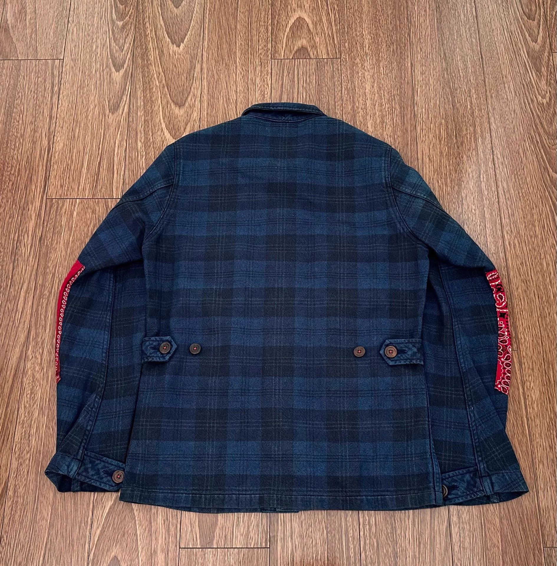 Visvim VISVIM Kilgore Jkt Bandana 4pkt RedSleeve Blue/Red 2 New Size US M / EU 48-50 / 2 - 2 Thumbnail