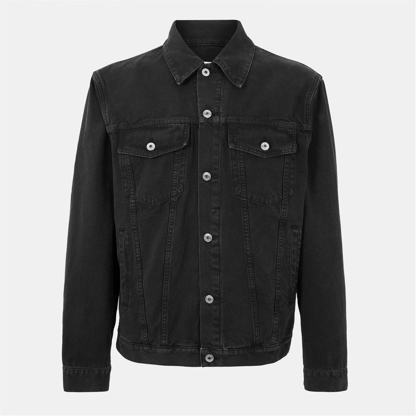 Off-White o1g2r1mq0326 Embroidered Denim Varsity Jacket in Black Size US M / EU 48-50 / 2 - 1 Thumbnail