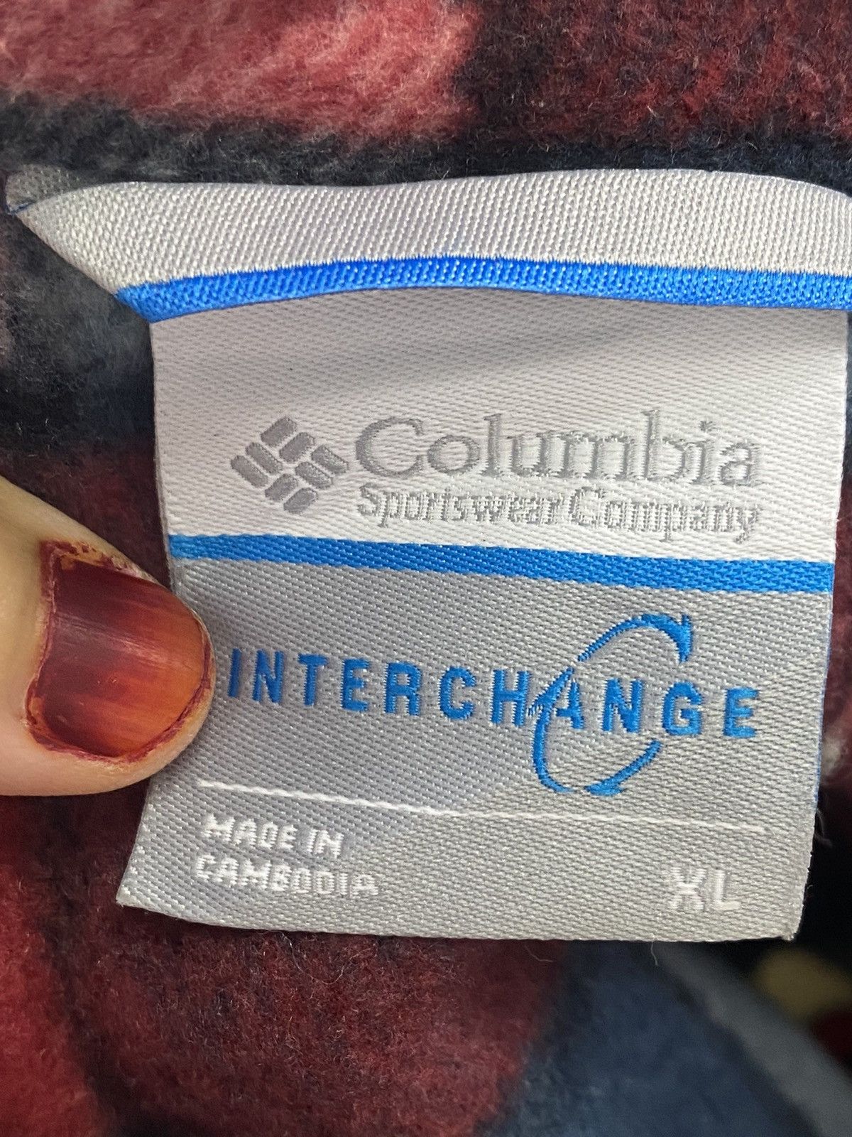 Columbia × Flannel Columbia Sportwear Company fleece sweater Size US XL / EU 56 / 4 - 12 Thumbnail