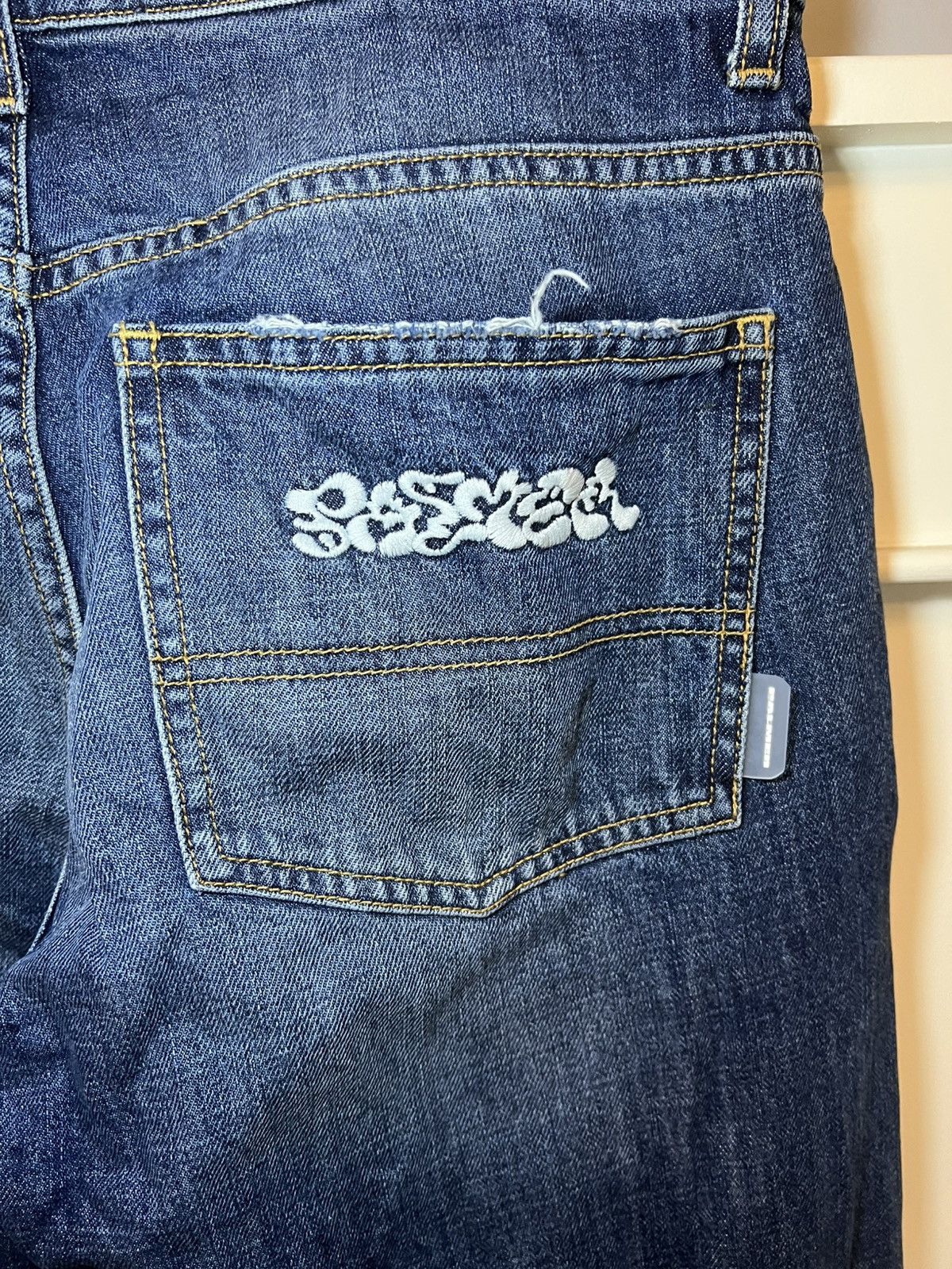 Palmer Trading Company Vintage Palmer made in Italy straight leg blue jeans Size US 30 / EU 46 - 4 Thumbnail