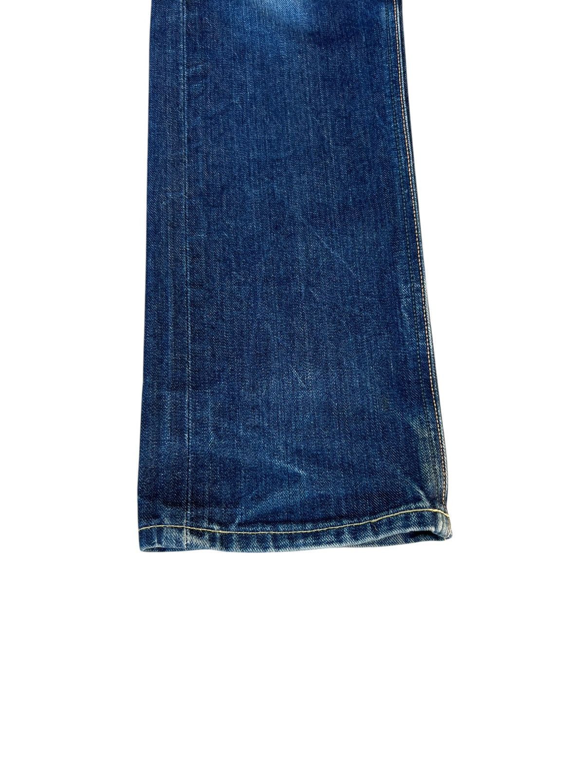 Lee Lee 101 Pure Indigo Dye Mud Denim Blue Line Selvedge Jeans Size US 29 - 10 Thumbnail
