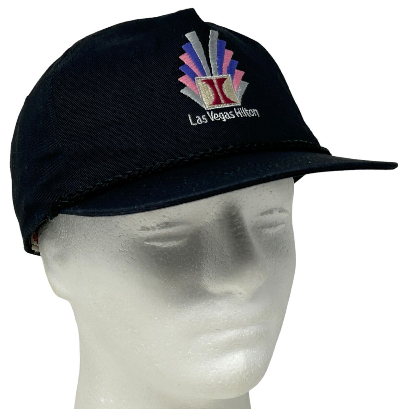Vintage Vintage 90s Las Vegas Hilton Hat Cap Casino Rope Corded Size ONE SIZE - 1 Thumbnail