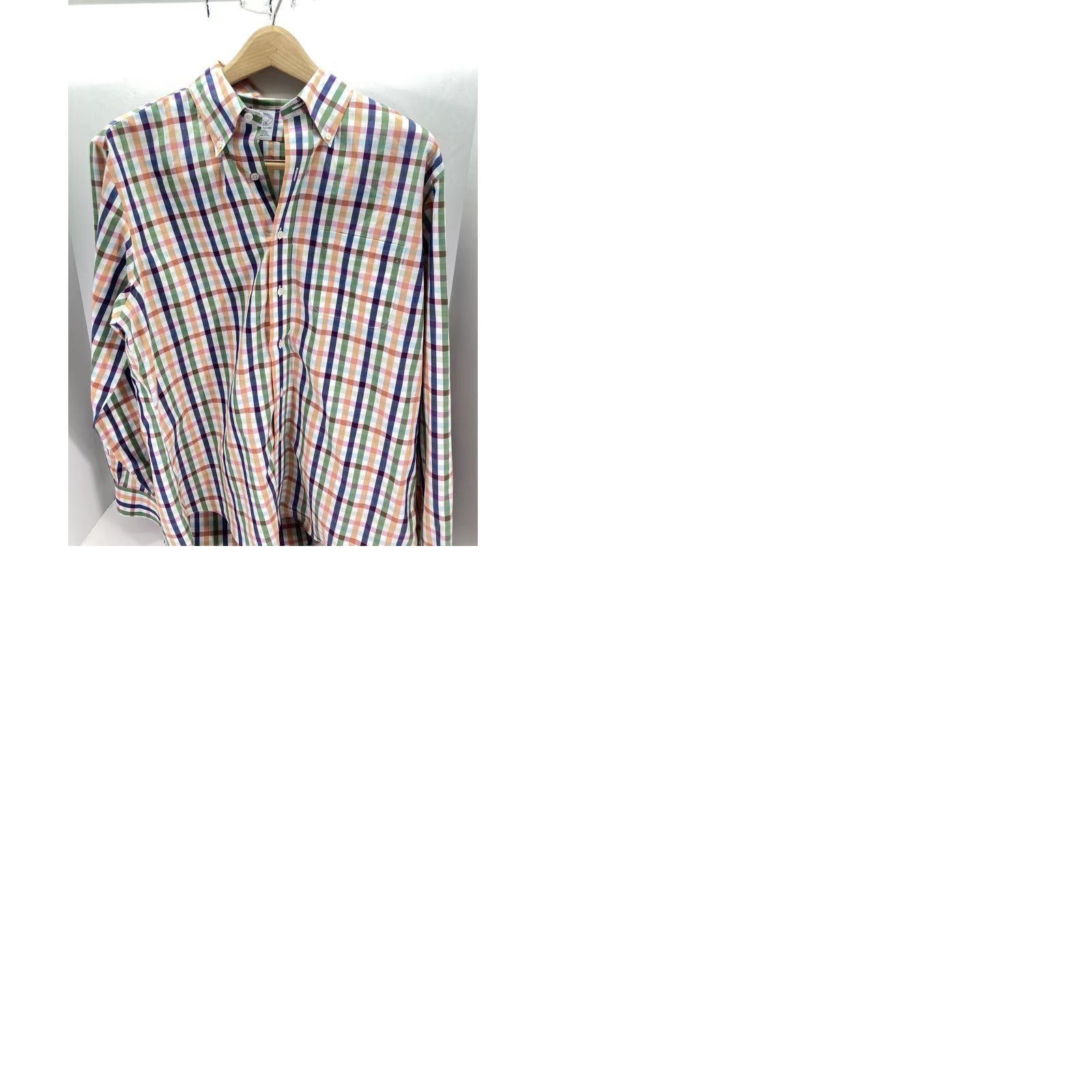Brooks Brothers Brooks Brothers Original Polo Dress Shirt Men L Striped Long Sleeve Button-Up Multicolor Shirt Size 42R - 9 Thumbnail