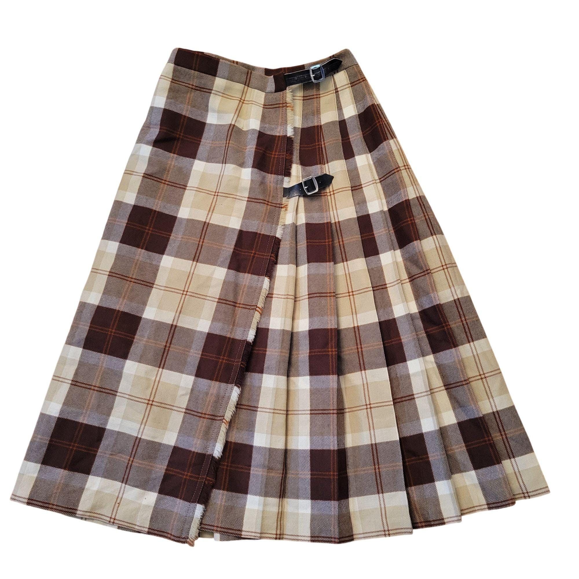 Other Lochcarron Scotland Tartan Plaid Wool Kilt Wrap Skirt 24" Size 32" / US 10 / IT 46 - 1 Thumbnail