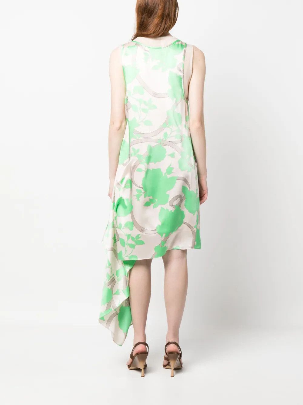 o1y0925 Mini Dress in Ivory/Green