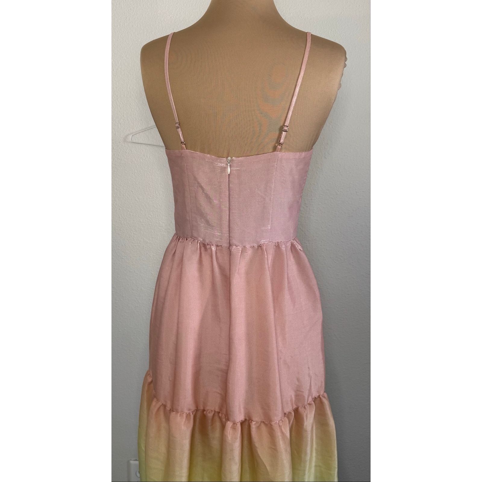 Other YUMI KIM Sullivan Tiered Maxi Dress Rainbow Ombré XS Size XS / US 0-2 / IT 36-38 - 9 Thumbnail