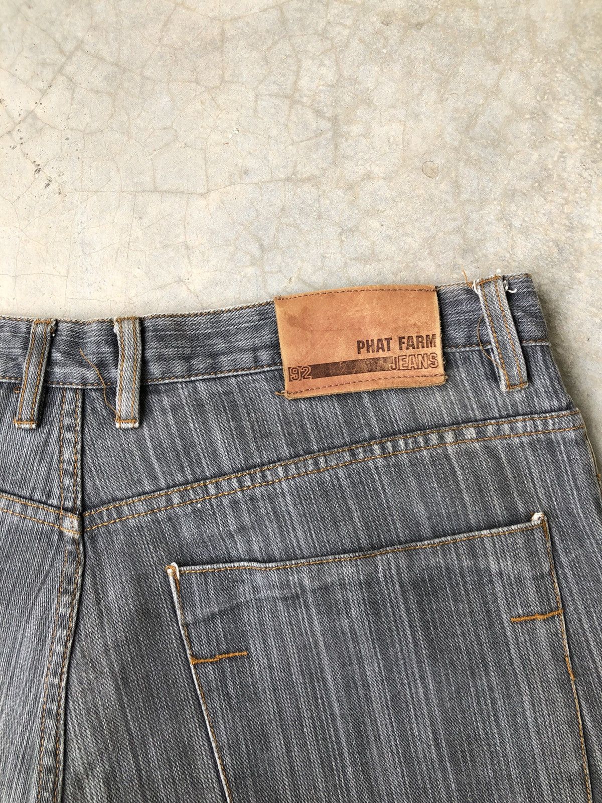 JNCO Phat Farm Y2K Loose Fit Black Washed Baggy Embroided Denim Size US 38 / EU 54 - 9 Thumbnail