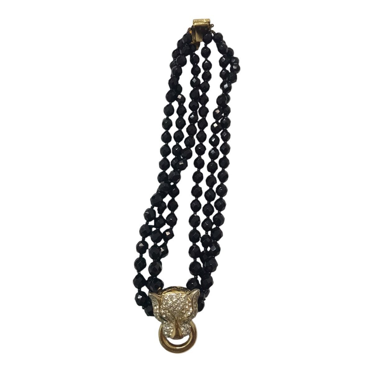 Japanese Brand × Vintage Panther Jet Black Necklace Size ONE SIZE - 5 Thumbnail