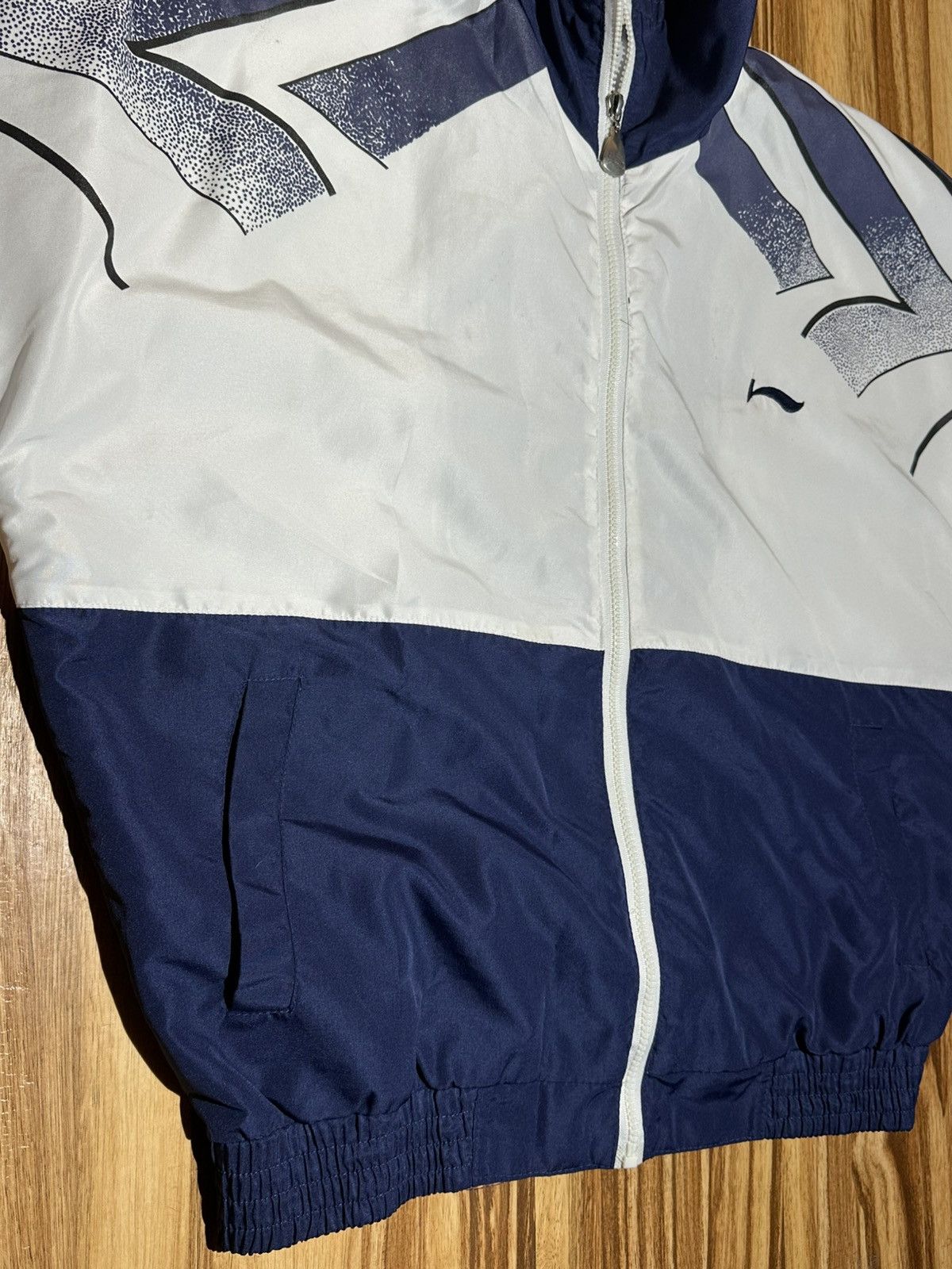 Li-Ning Vintage Li-Ning Navy And White windbreaker Size US XL / EU 56 / 4 - 8 Thumbnail