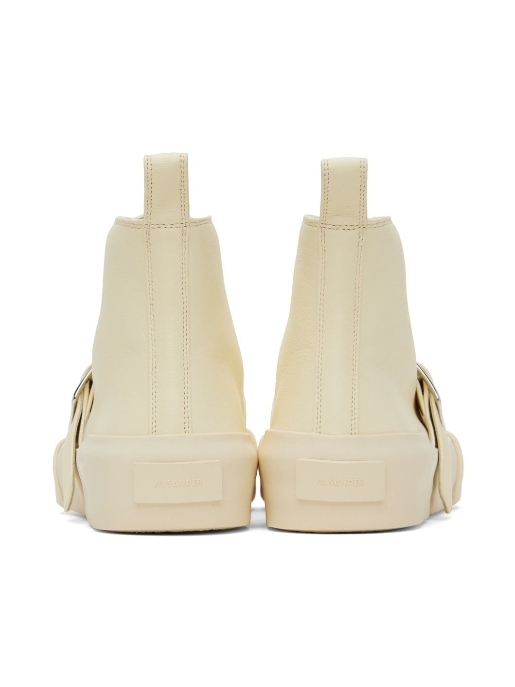 Jil Sander o1y1025 Hi-Top Sneakers in Ivory Size US 8 / IT 38 - 4 Thumbnail