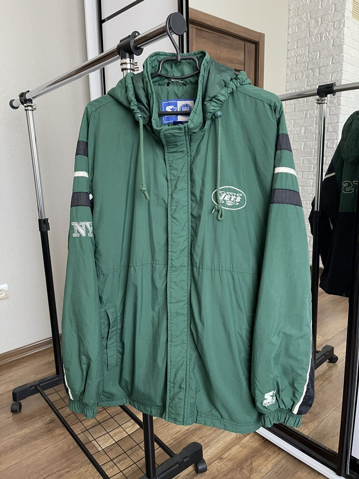 NFL New York NY Jets Starter Vintage Jacket 90s NFL Size US L / EU 52-54 / 3 - 7 Thumbnail