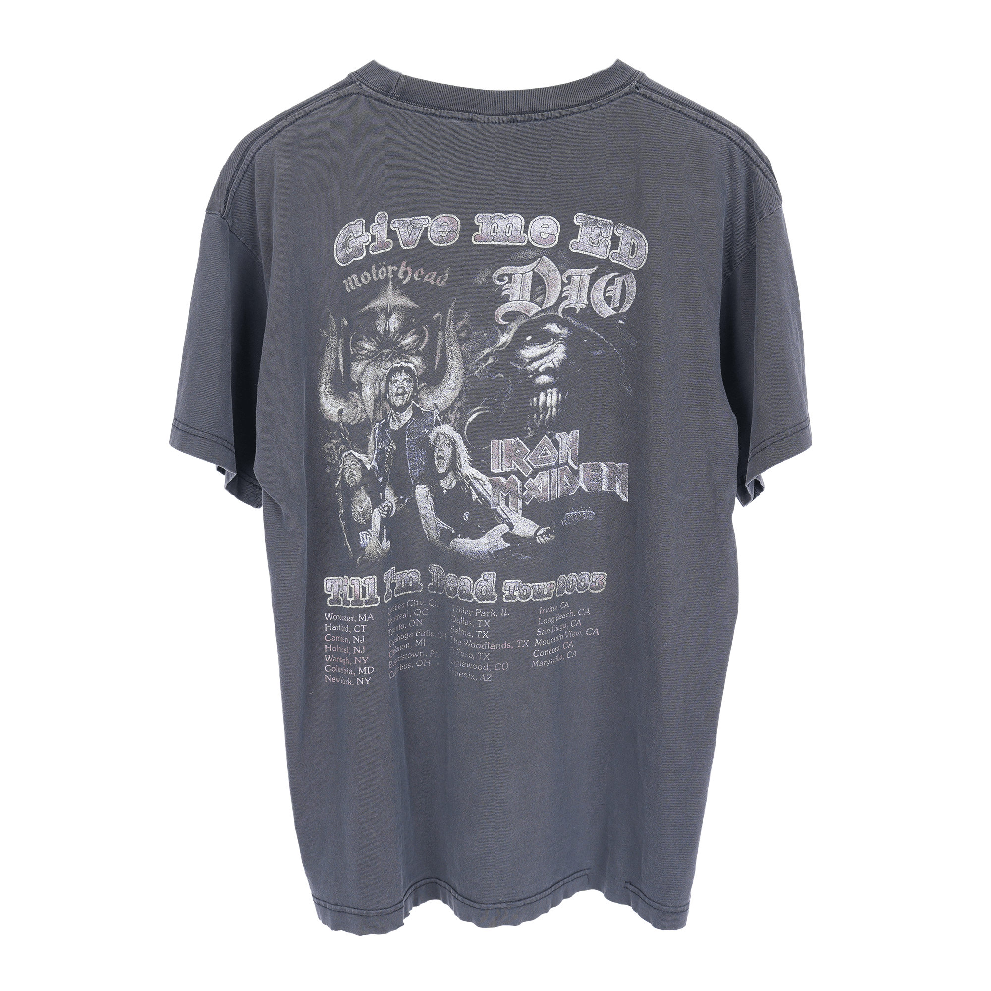 Vintage FADED IRON MAIDEN TIL IM DEAD TOUR Size US XL / EU 56 / 4 - 2 Thumbnail