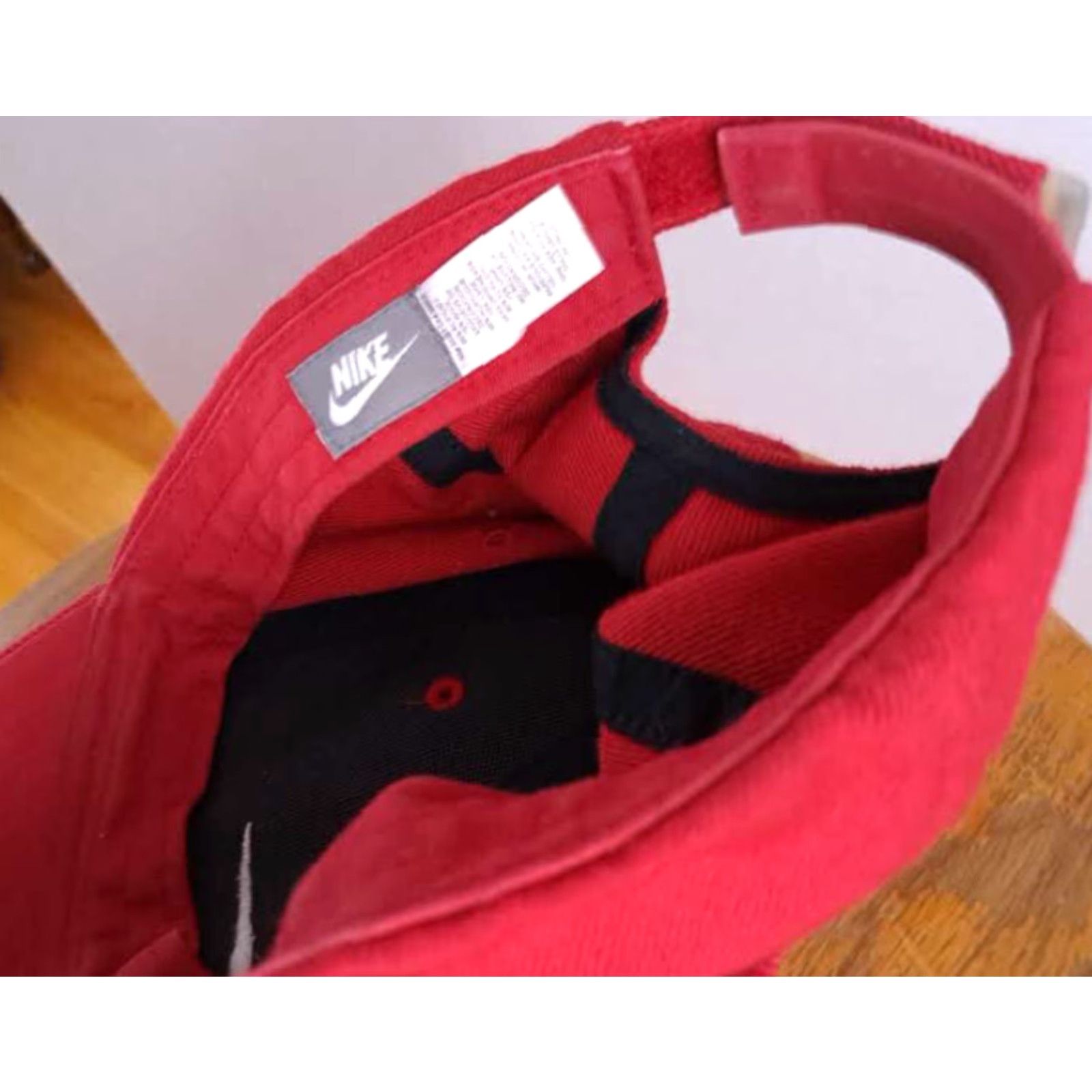 Nike Nike Red Baseball Cap Adjustable Size Strap Embroidered 1990s Hat Men Canvas Cap Adjust adjustable Size ONE SIZE - 7 Thumbnail