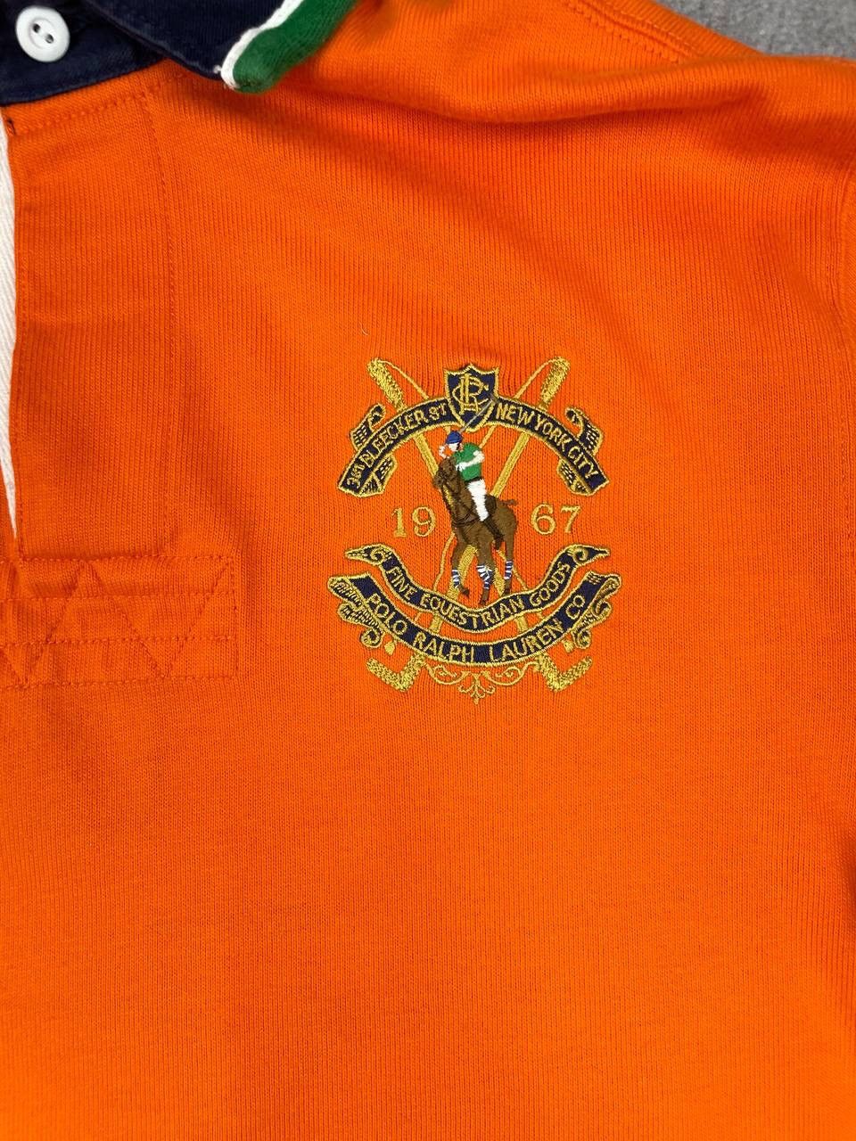 Polo Ralph Lauren Polo Ralph Lauren Men Polo Shirt Custom Fit Orange Size US M / EU 48-50 / 2 - 3 Thumbnail