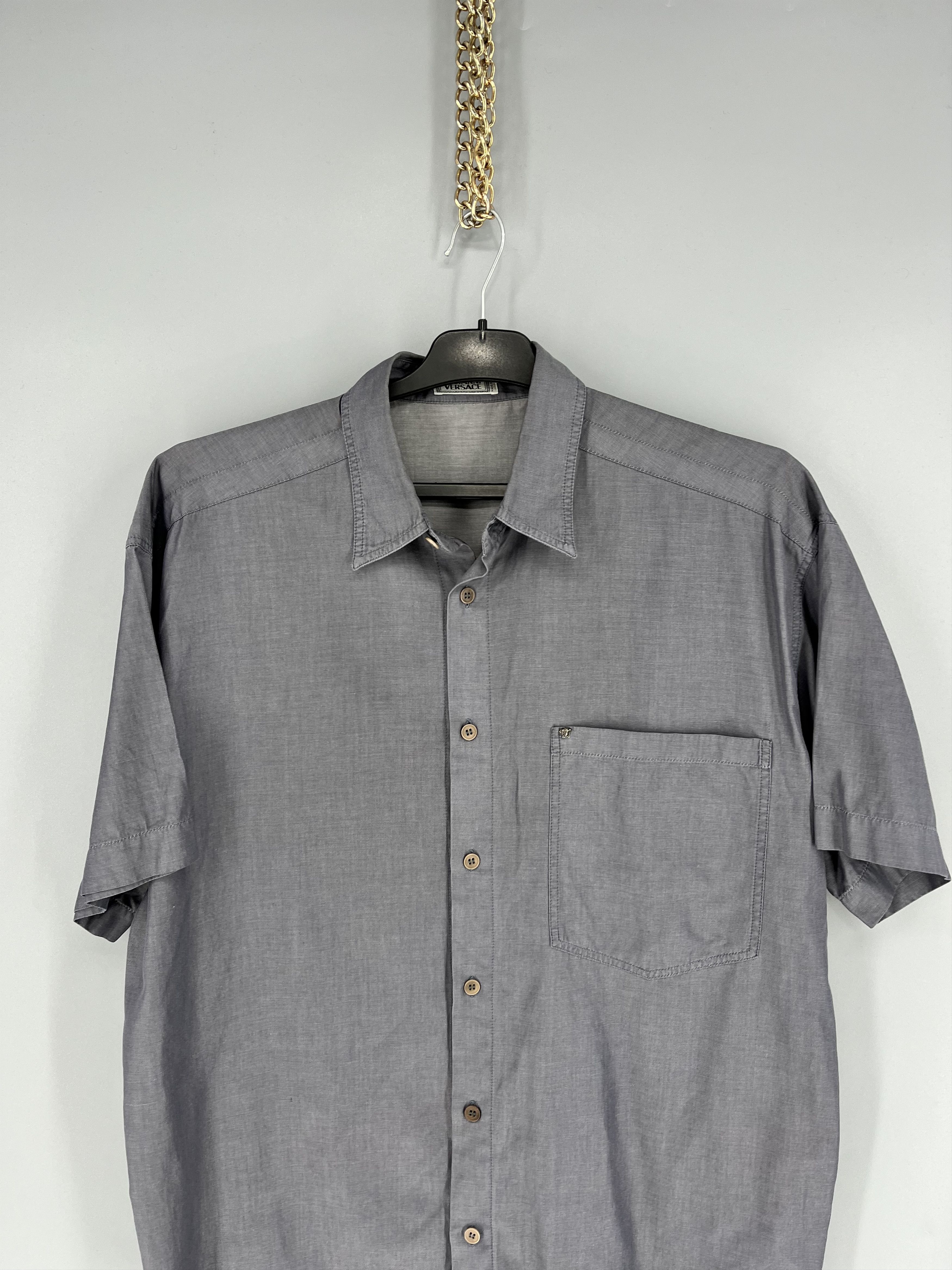 Versace × Vintage Vintage Versace Classic Structure Silk Shirt 90s Size US S / EU 44-46 / 1 - 6 Thumbnail