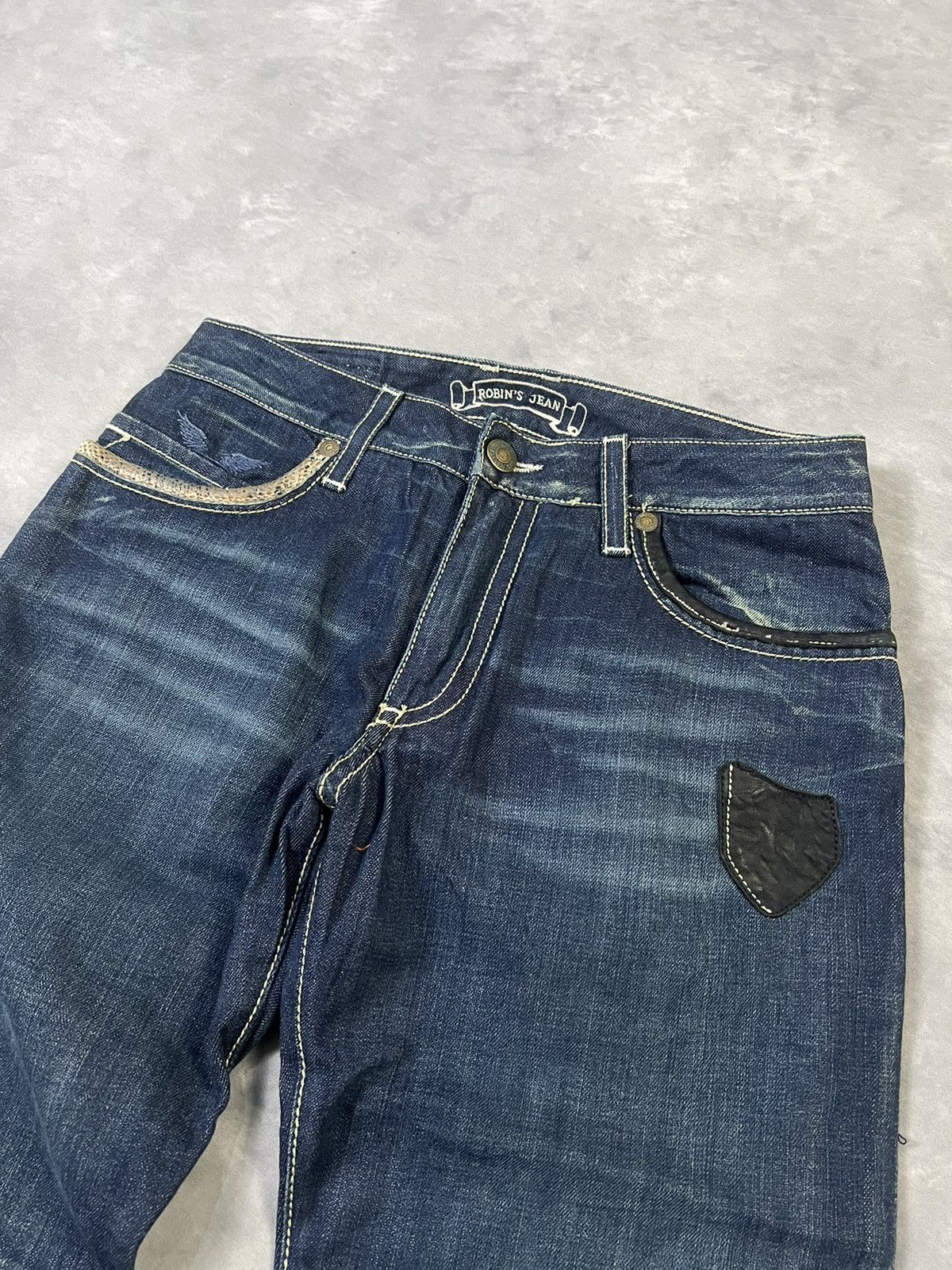 Hysteric Glamour × Undercover 2000s Robin Jean Leather Snake Studded Bootcut y2k Lgb Ifsix Size US 30 / EU 46 - 7 Thumbnail