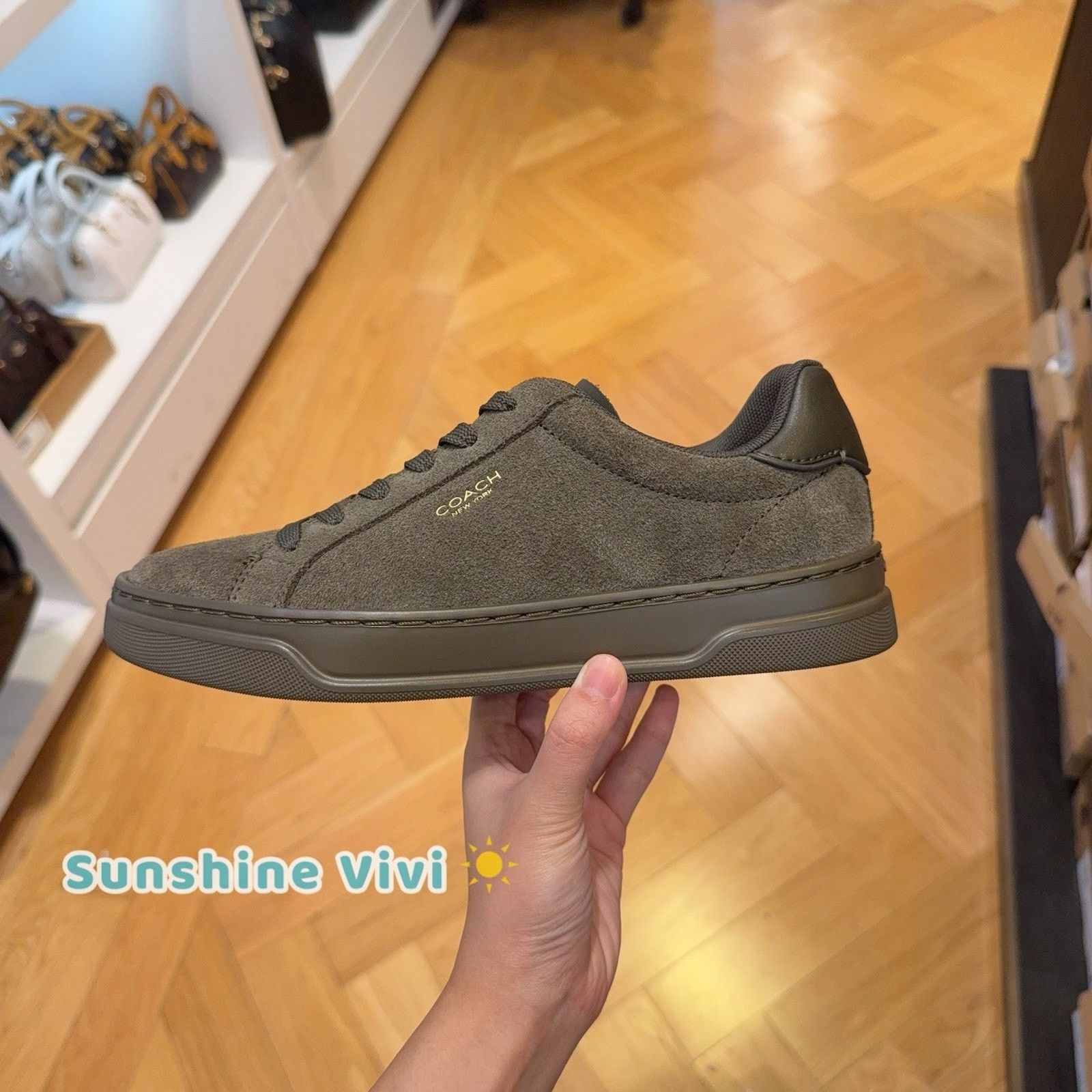 Coach NWT Coach Women's High Line Sneaker Olive CCI49 US 8 Size US 8 / IT 38 - 1 Thumbnail