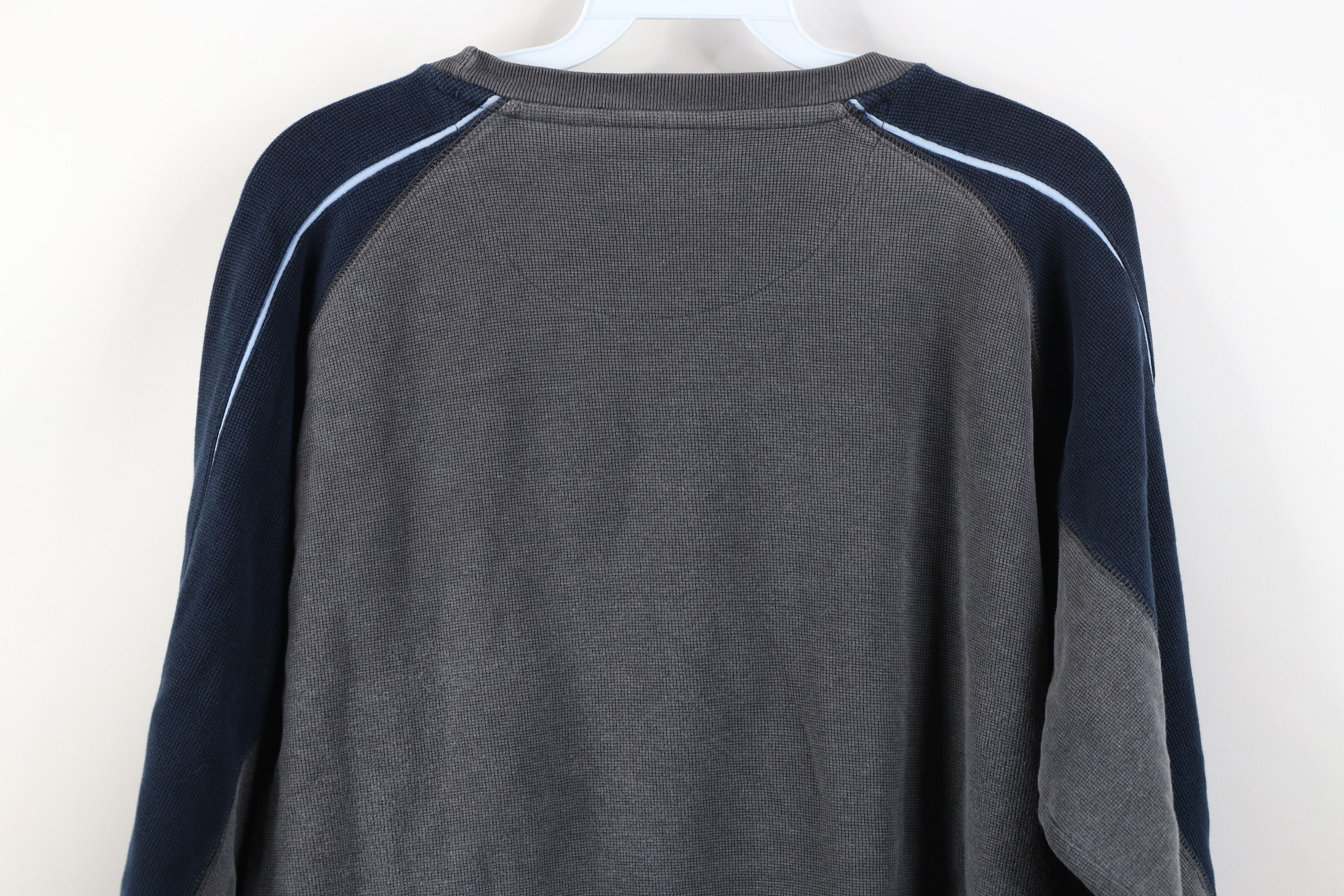 Vintage Vintage 90s Streetwear Waffle Knit Long Sleeve T-Shirt Size US L / EU 52-54 / 3 - 11 Thumbnail