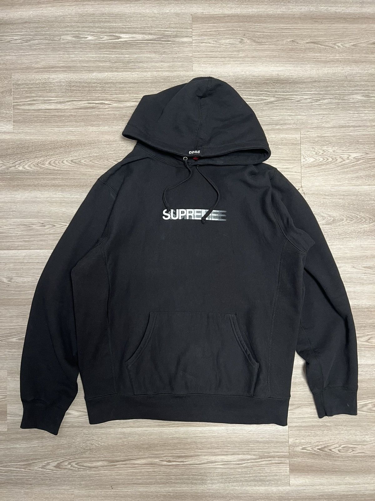 supreme motion logo hoodie Lサイズ black