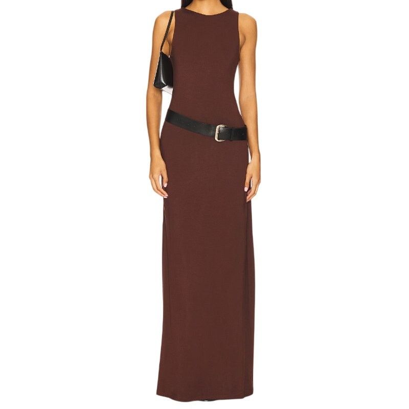 superdown Superdown Megara Maxi Dress in Brown, Size S Size S / US 4 / IT 40 - 1 Thumbnail