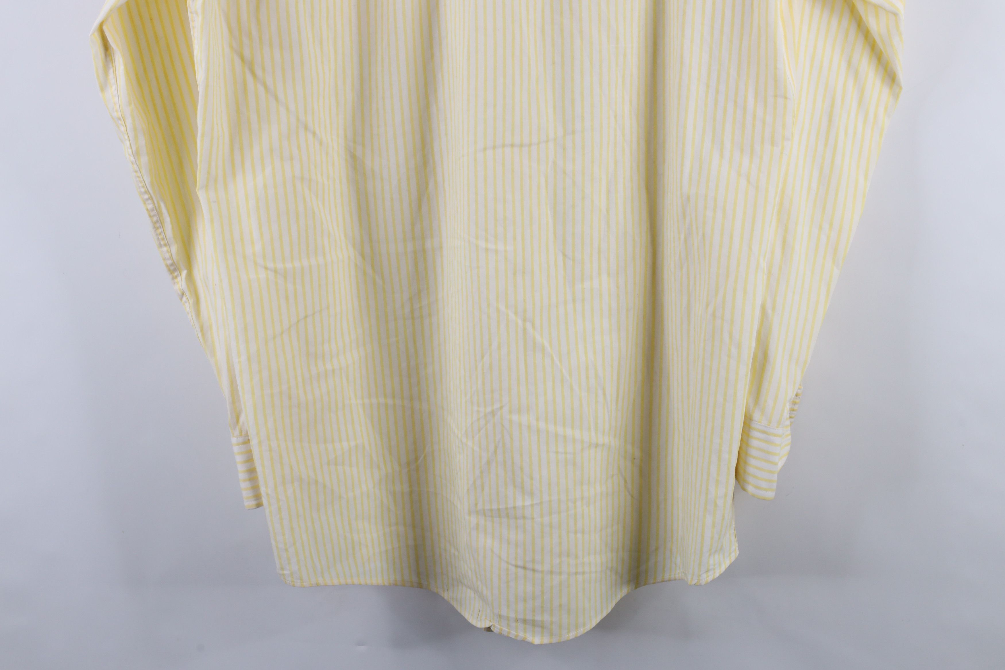 Lands' End × Vintage Vintage 90s Lands End Collared Button Down Shirt Yellow Size US M / EU 48-50 / 2 - 16 Thumbnail