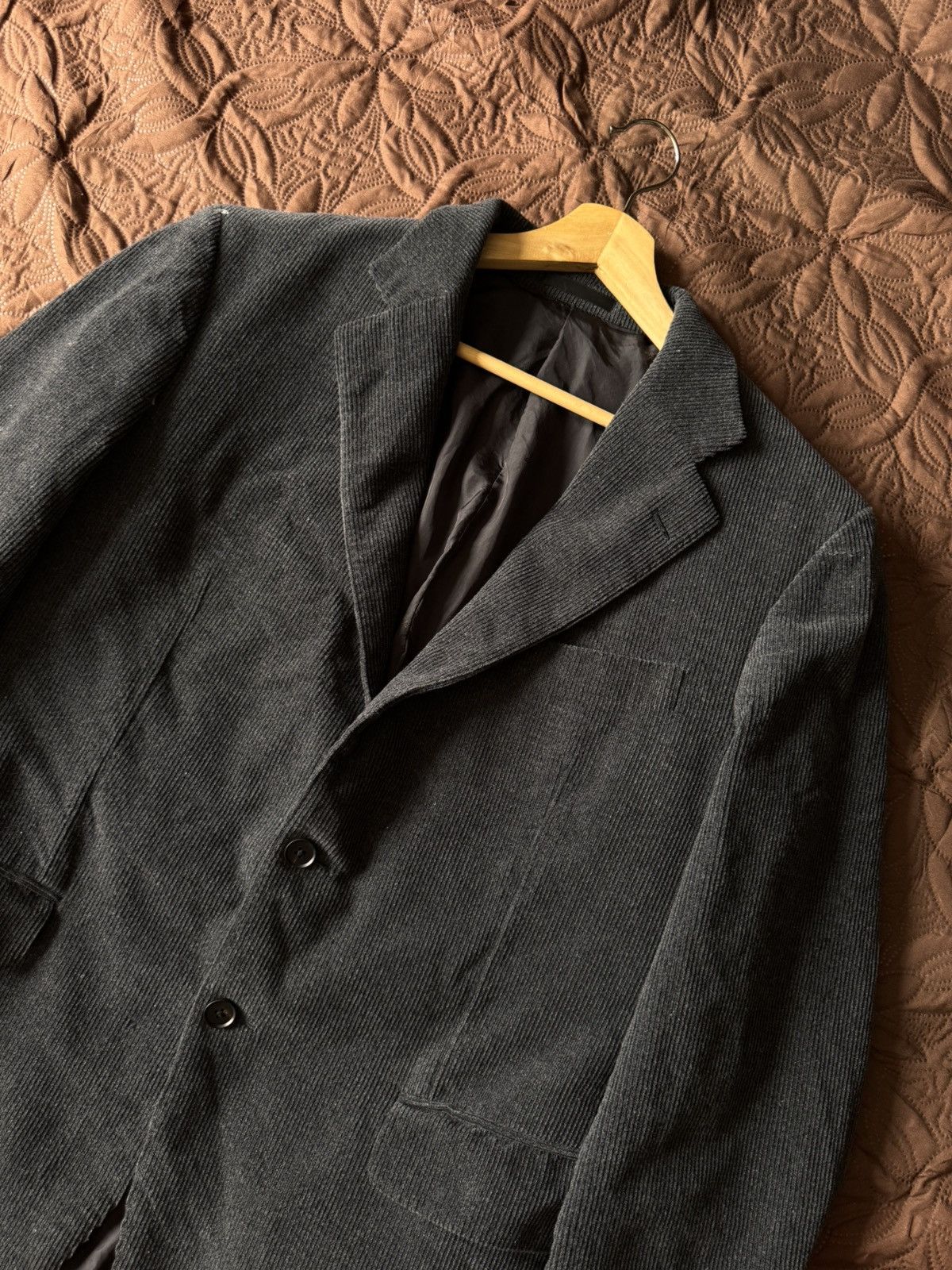 Burberry Vintage Burberry corduroy blazer wool jacket Size US L / EU 52-54 / 3 - 11 Thumbnail