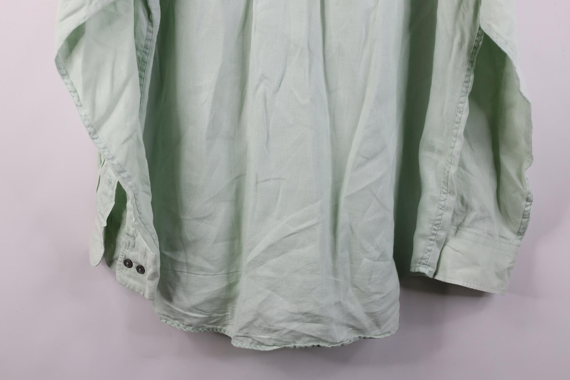Banana Republic Vintage Y2K 2001 Banana Republic Linen Button Shirt Green Size US M / EU 48-50 / 2 - 11 Thumbnail