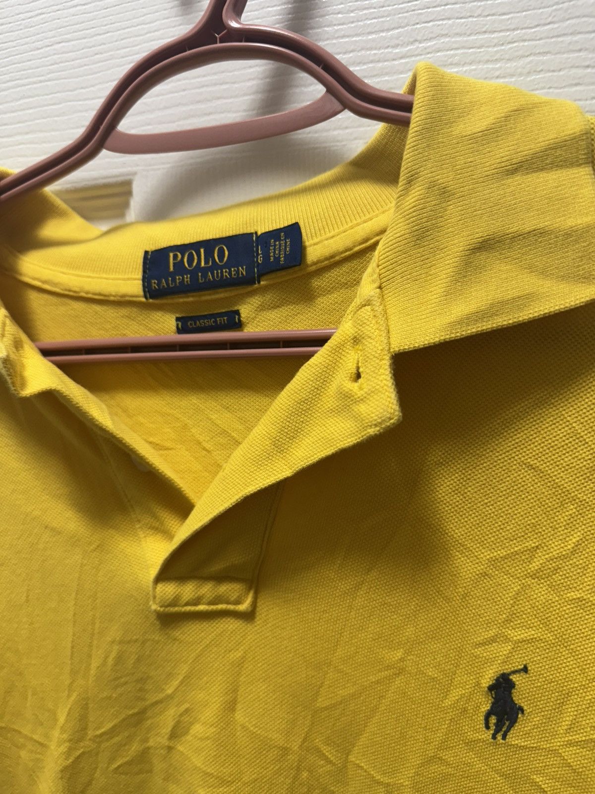 Polo Ralph Lauren Polo Ralph Lauren Vintage Yellow Oversized Polo Shirt Luxury Size US L / EU 52-54 / 3 - 4 Thumbnail