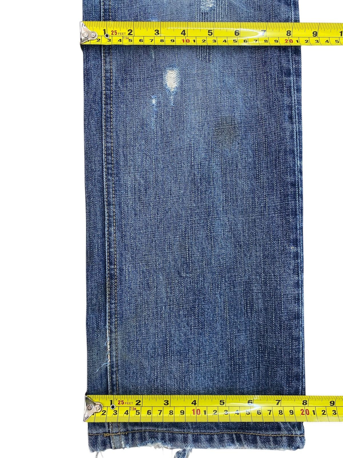 In The Attic In The Attic Ripped Patchwork Straight Leg Style Jeans Size US 33 - 9 Thumbnail