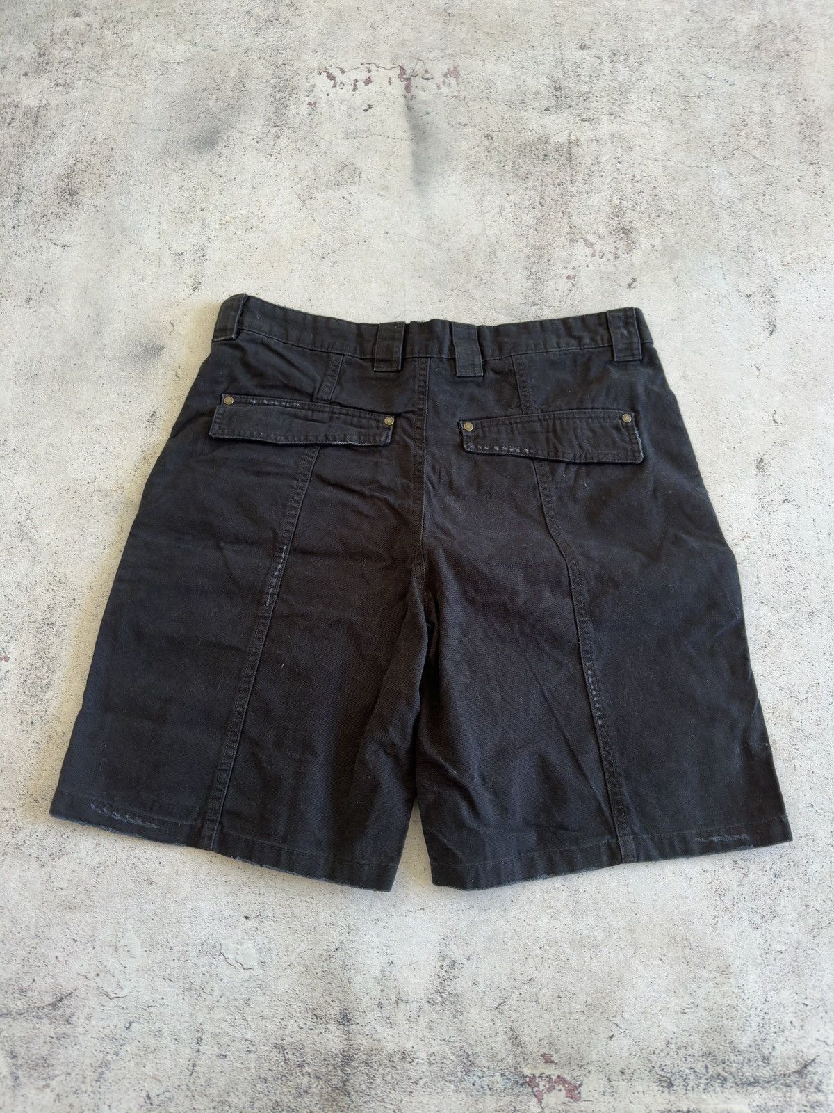 Zara Zara Black Cotton Cargo Shorts Size 31 Size US 31 - 5 Thumbnail