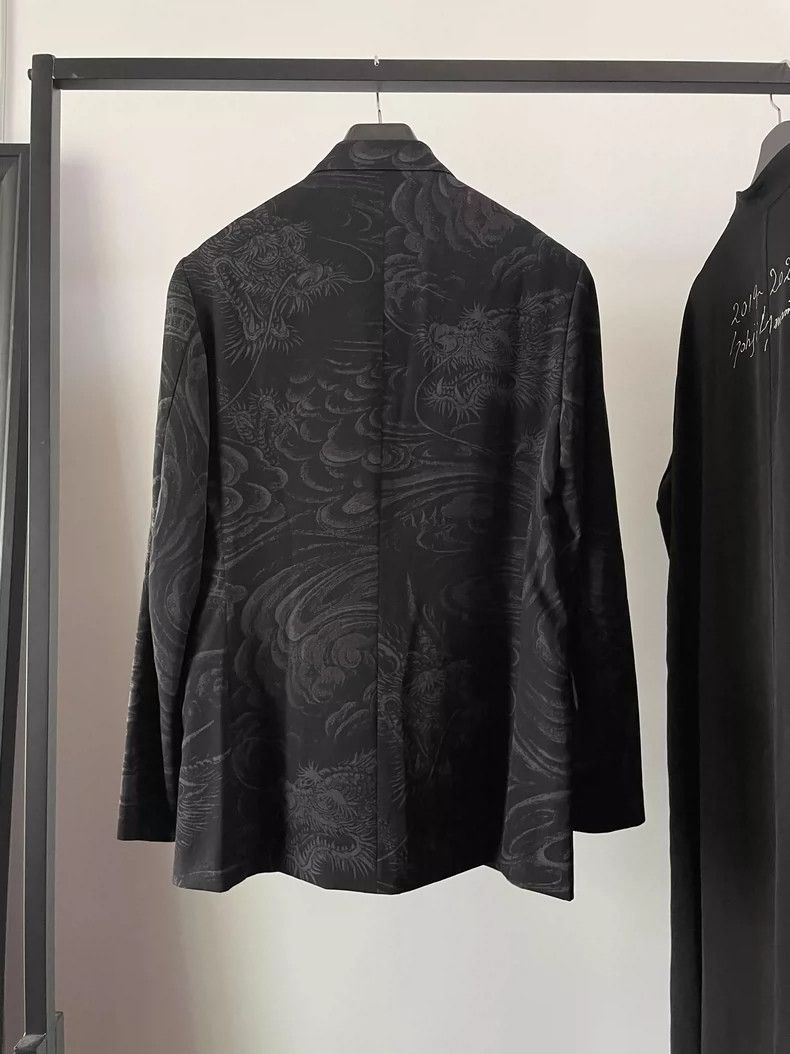 Yohji Yamamoto Yohji Yamamoto size 2 22aw Old Dragon Remnant Dream blazer Size 36R - 4 Thumbnail