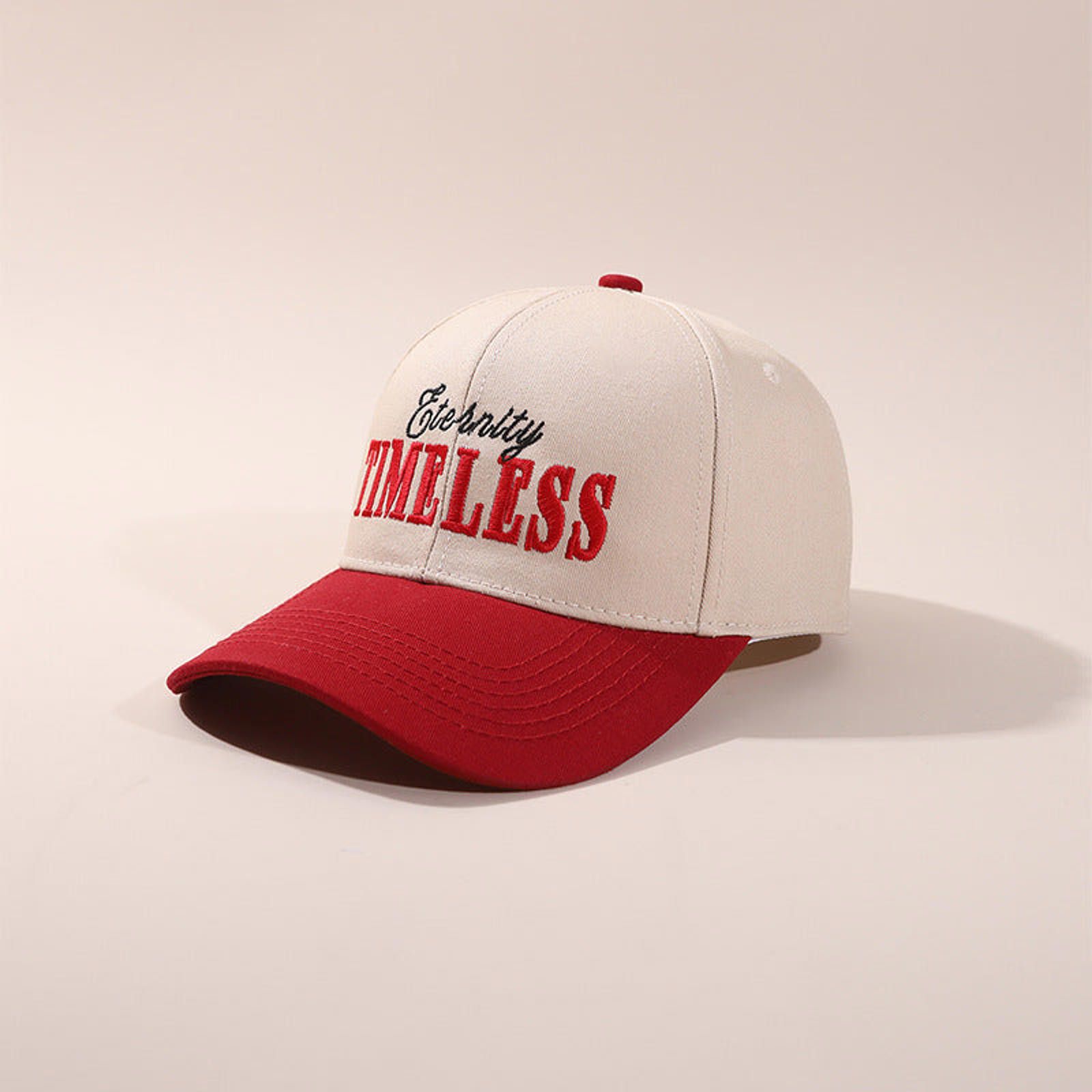 Vintage 'Eternity Timeless' Colour-Block Letter Baseball Cap Size ONE SIZE - 1 Thumbnail