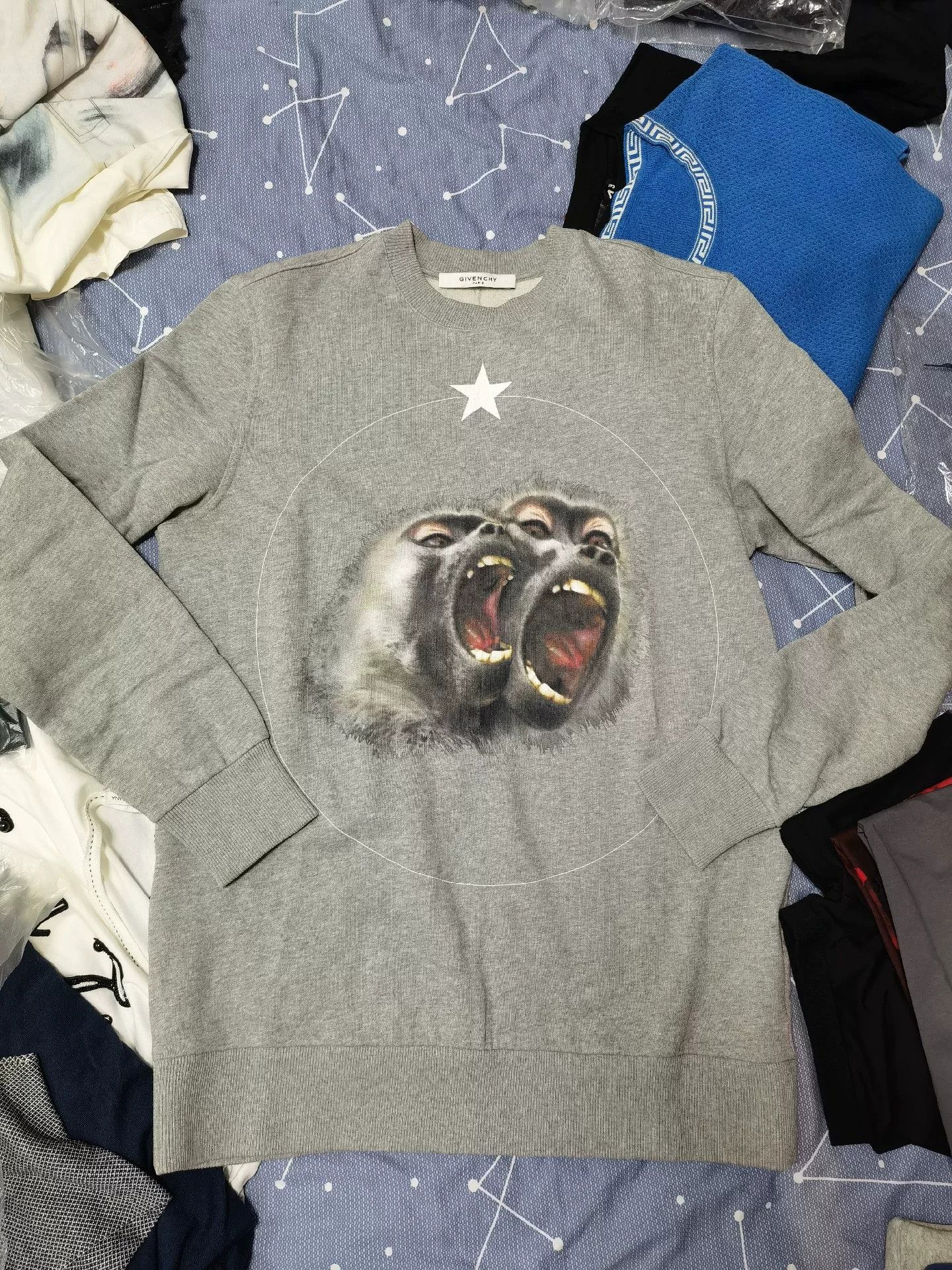 Givenchy Givenchy Classic Double Monkey Fleece Hoodie Size US XS / EU 42 / 0 - 1 Thumbnail