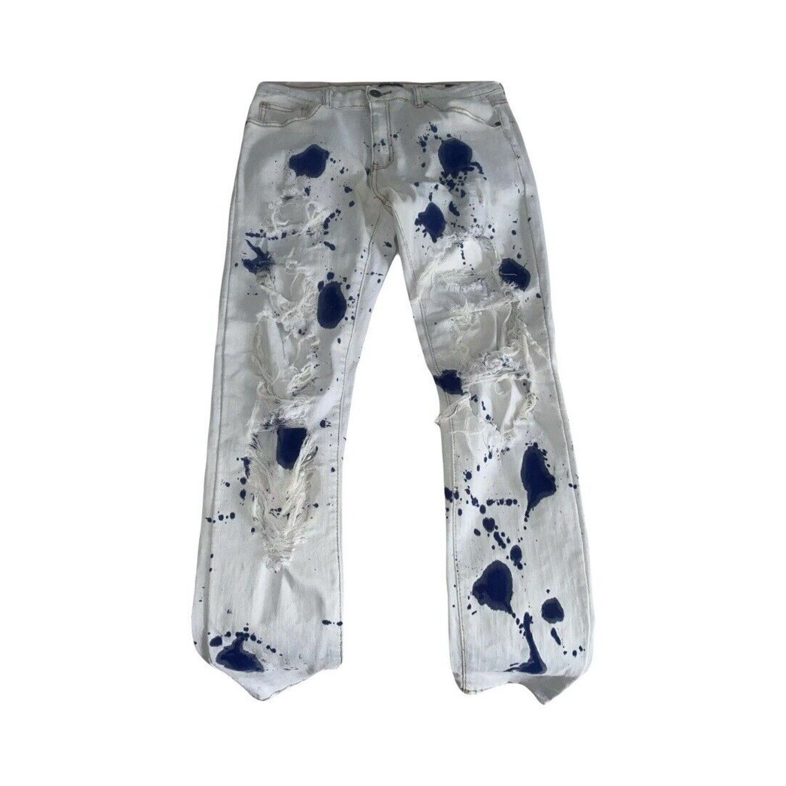 Waimea Waimea Bleach Splatter Jeans - Y2K Style Size US 32 / EU 48 - 1 Thumbnail