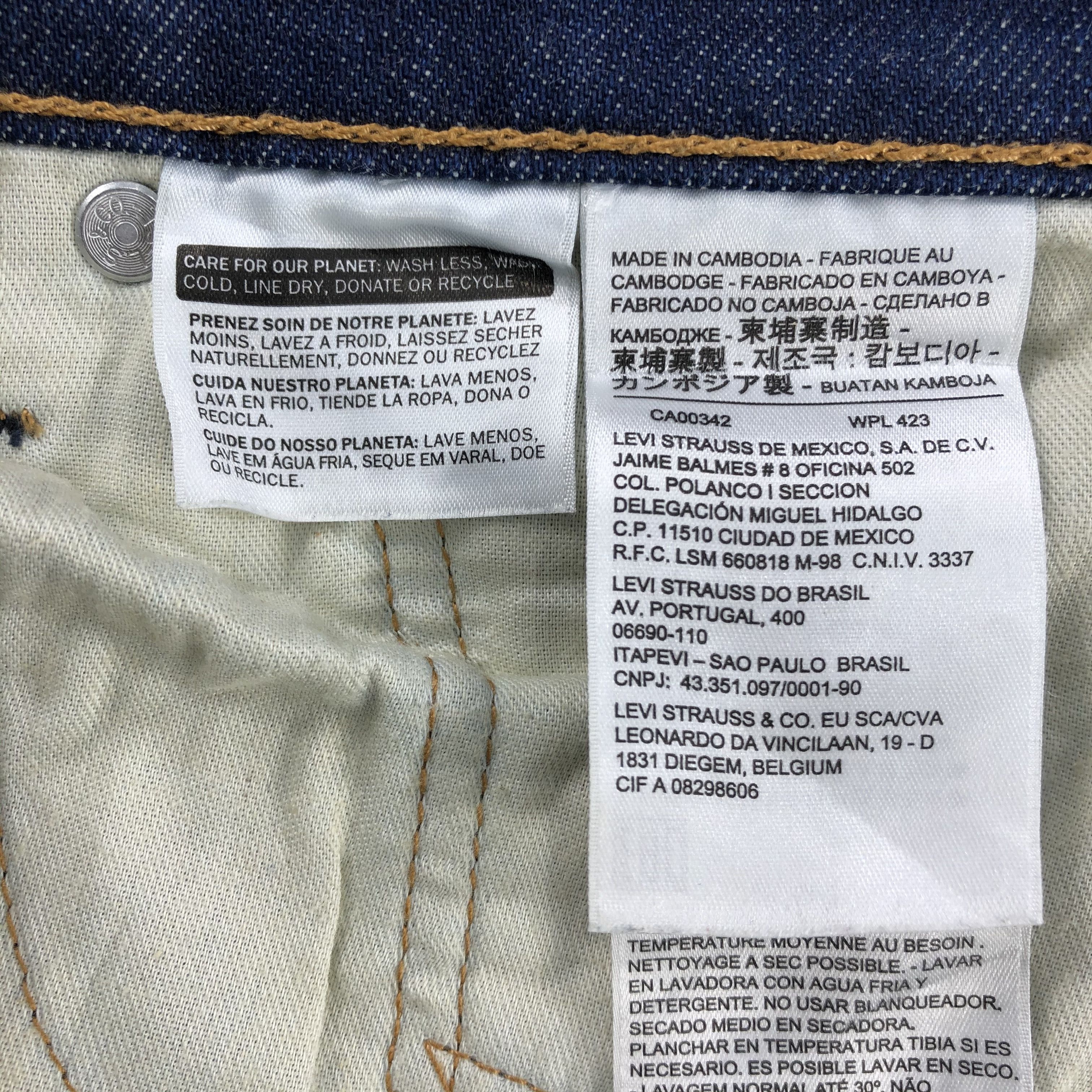 Levi's Vintage Blue Wash Levis 513 Jeans-J2070 Size US 36 / EU 52 - 12 Thumbnail