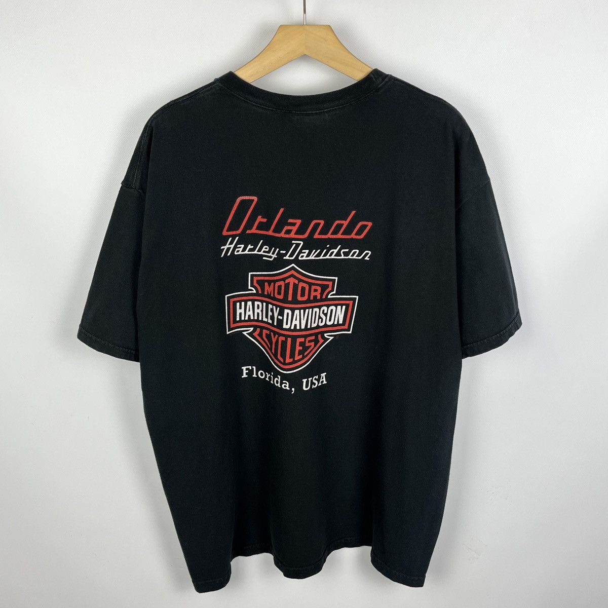 Harley Davidson Vintage Harley Davidson Orlando Skulls Big Logo T Shirt 00’s Size US XL / EU 56 / 4 - 12 Thumbnail
