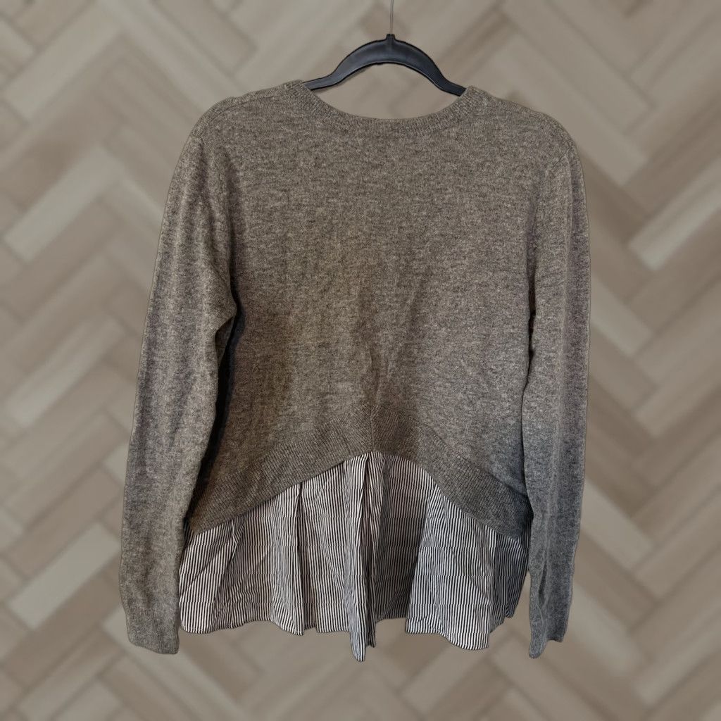 AQUA Aqua Cashmere Womens Gray Pullover Long Sleeve Sweater Size M Size M / US 6-8 / IT 42-44 - 1 Thumbnail