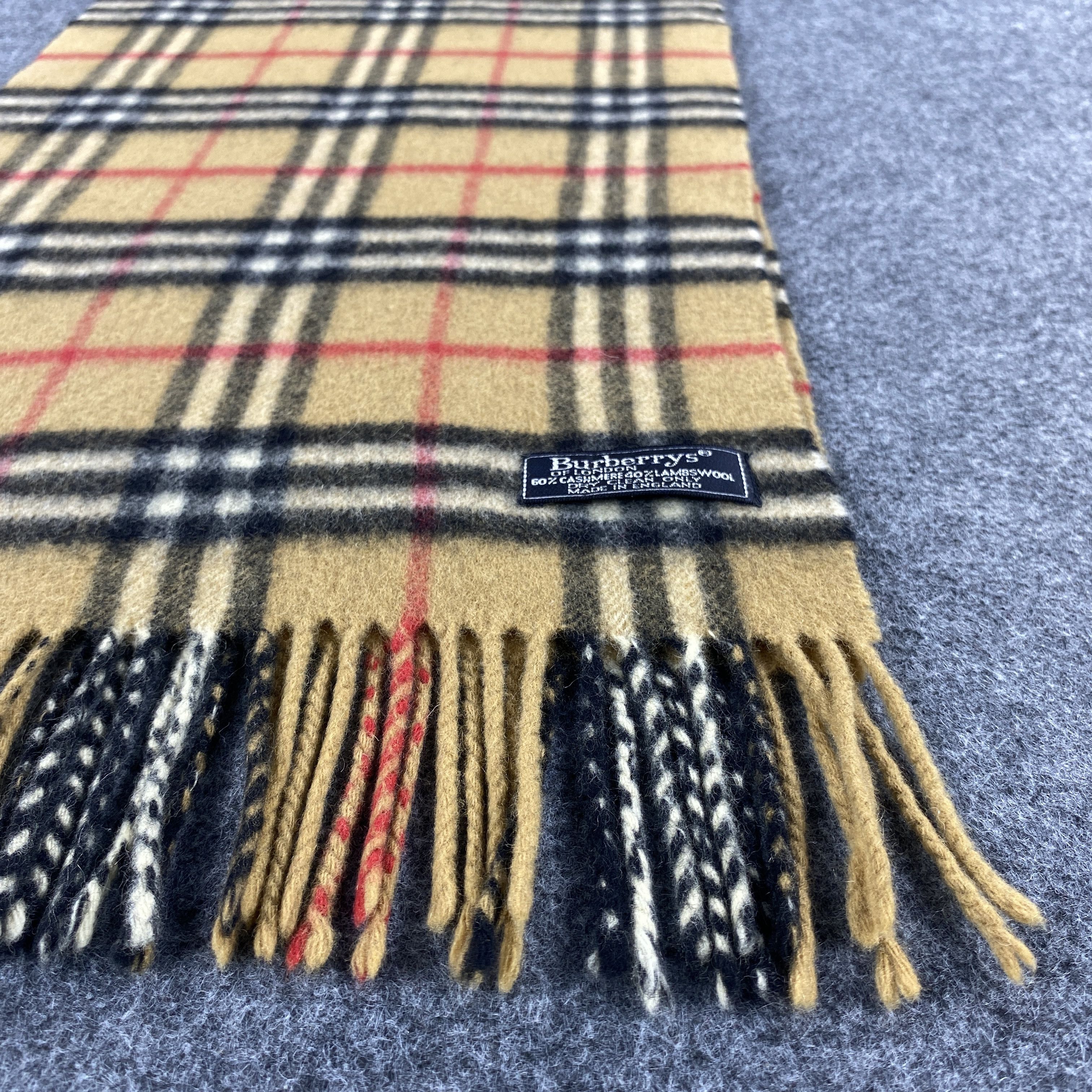 Burberry × Vintage Burberrys Scarf # D635 # Muffler # Neckwear Size ONE SIZE - 6 Thumbnail