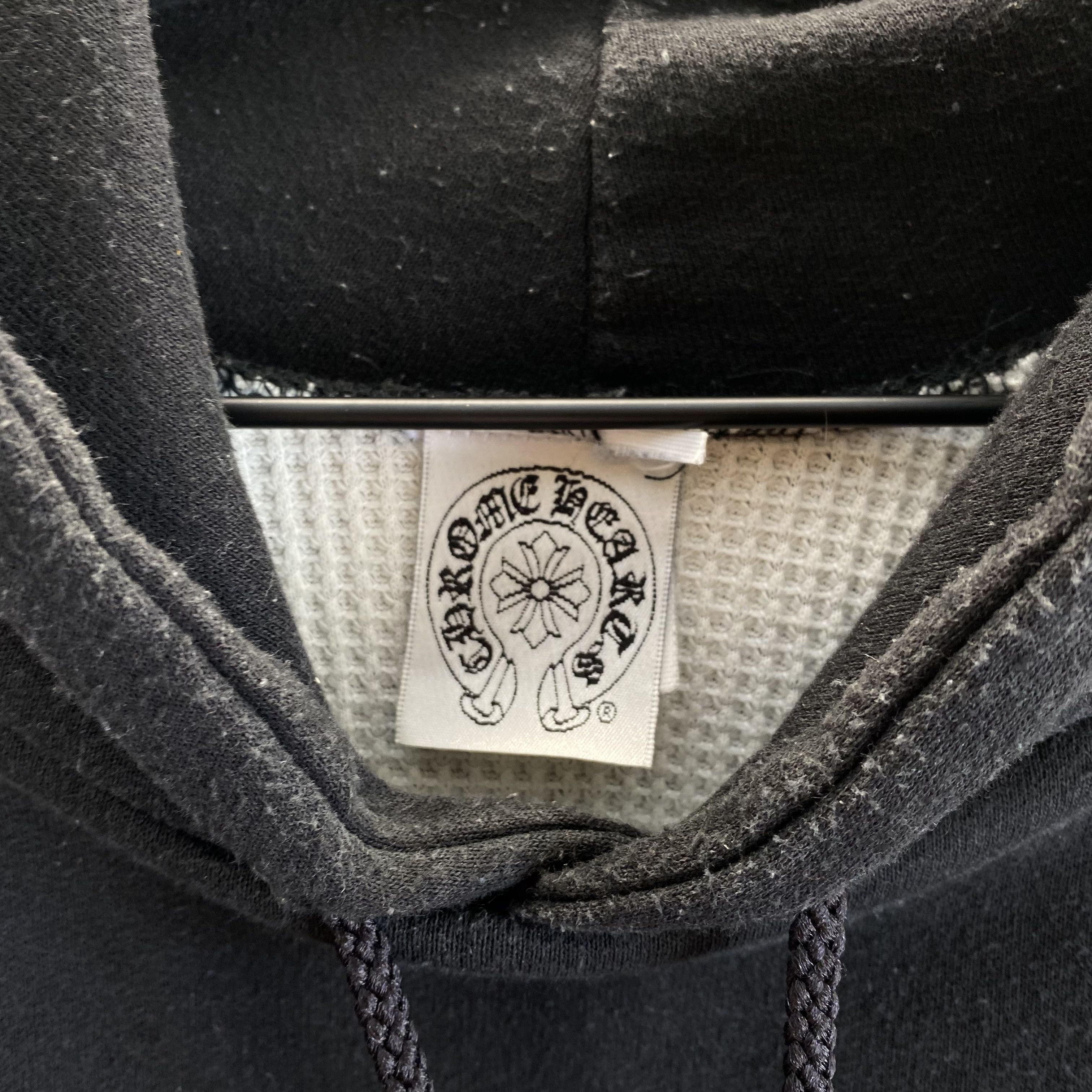 Chrome Hearts Chrome Hearts Vintage Thermal Scroll Label Hoodie Size US S / EU 44-46 / 1 - 6 Thumbnail