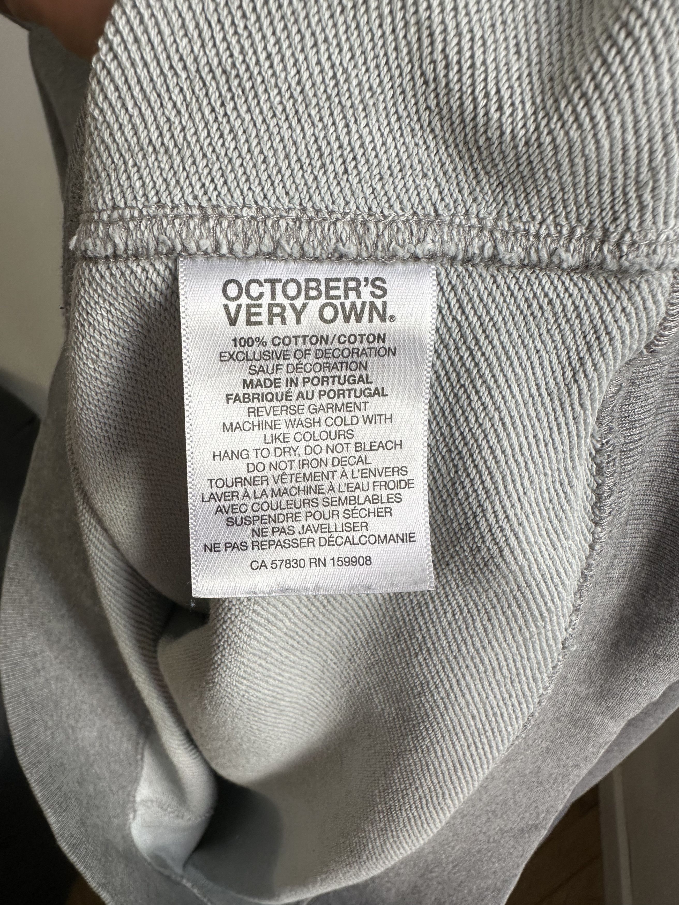 October's Very Own Octobers Very Own Grey Hoodie Men's Large Size US L / EU 52-54 / 3 - 6 Thumbnail