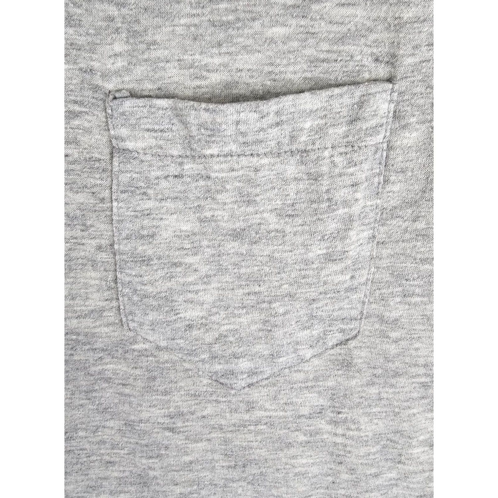 Vintage MUSCLE T-Shirt Sleeveless Gray 90's Vintage Pocket Selvedge Size L Mens Confirms But Fit M - Shirt - Cotton - Regular - Gray - 90s - Mens Size US L / EU 52-54 / 3 - 2 Thumbnail