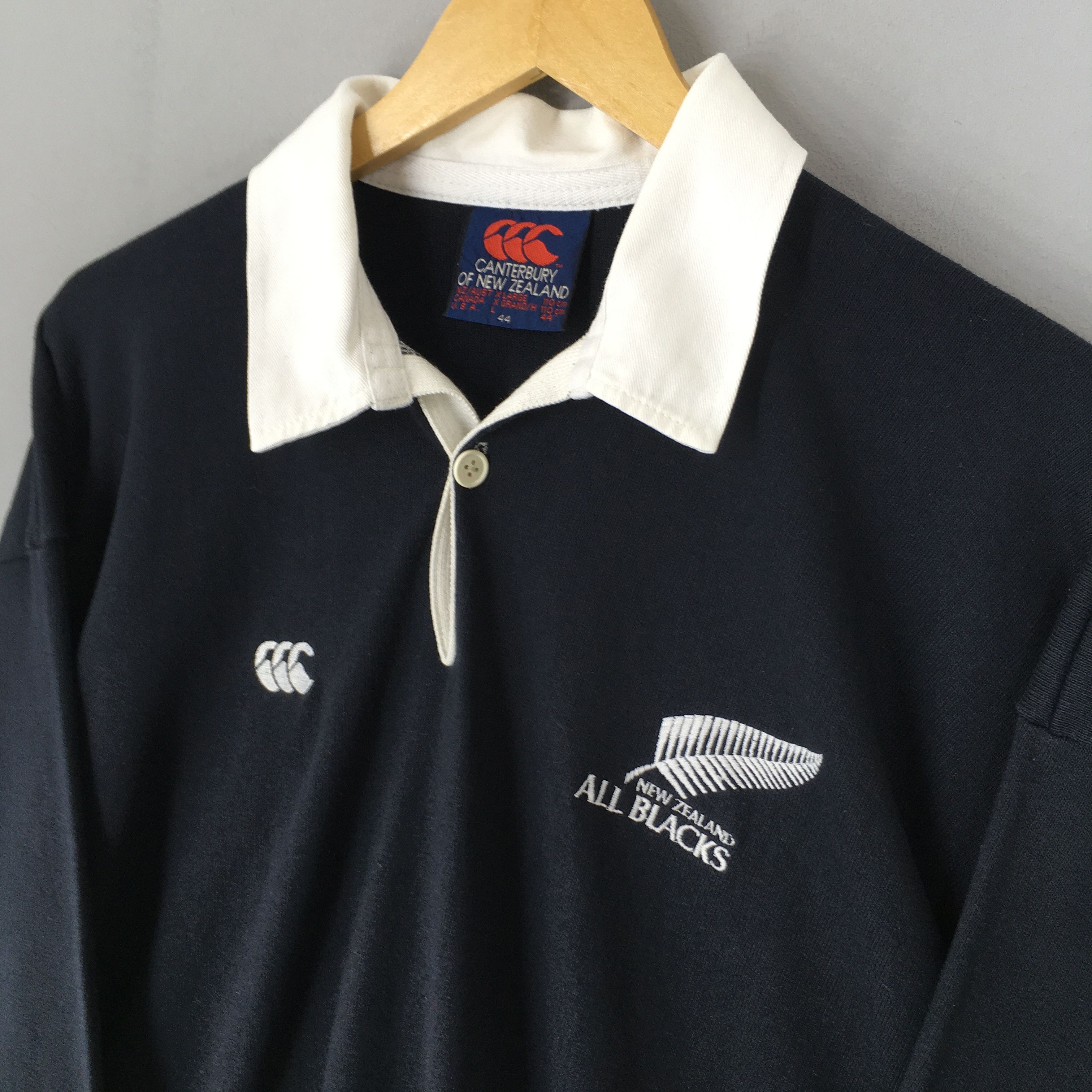 Canterbury of New Zealand Vintage Canterbury Of New Zealand All Blacks Rugby Shirt XL Size US XL / EU 56 / 4 - 3 Thumbnail