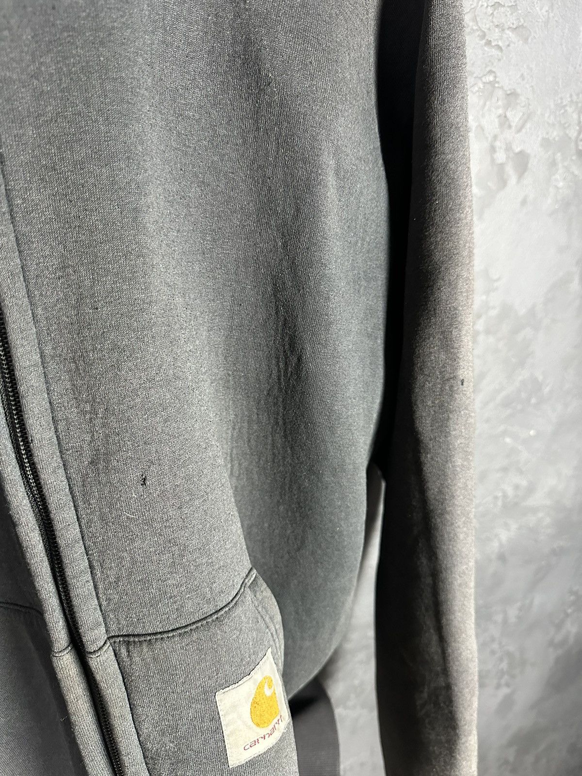 Carhartt × Vintage Vintage Carhartt Black Thermal Lined Zip Hoodie Sweatshirt Size US L / EU 52-54 / 3 - 15 Thumbnail