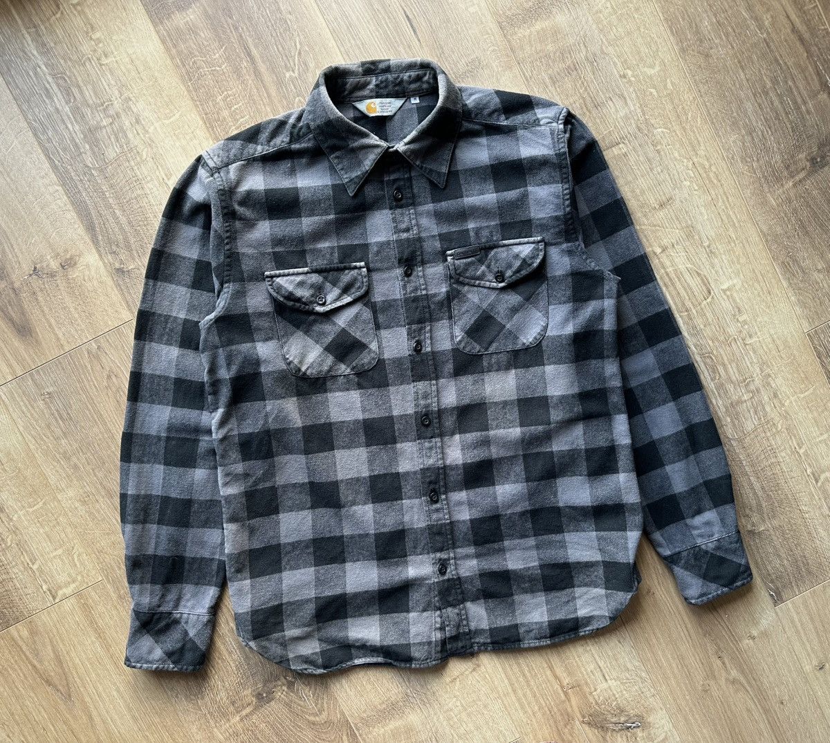 Carhartt × Vintage Vintage Carhartt L/S Jack Flannel Plaid Shirt Size US M / EU 48-50 / 2 - 2 Thumbnail