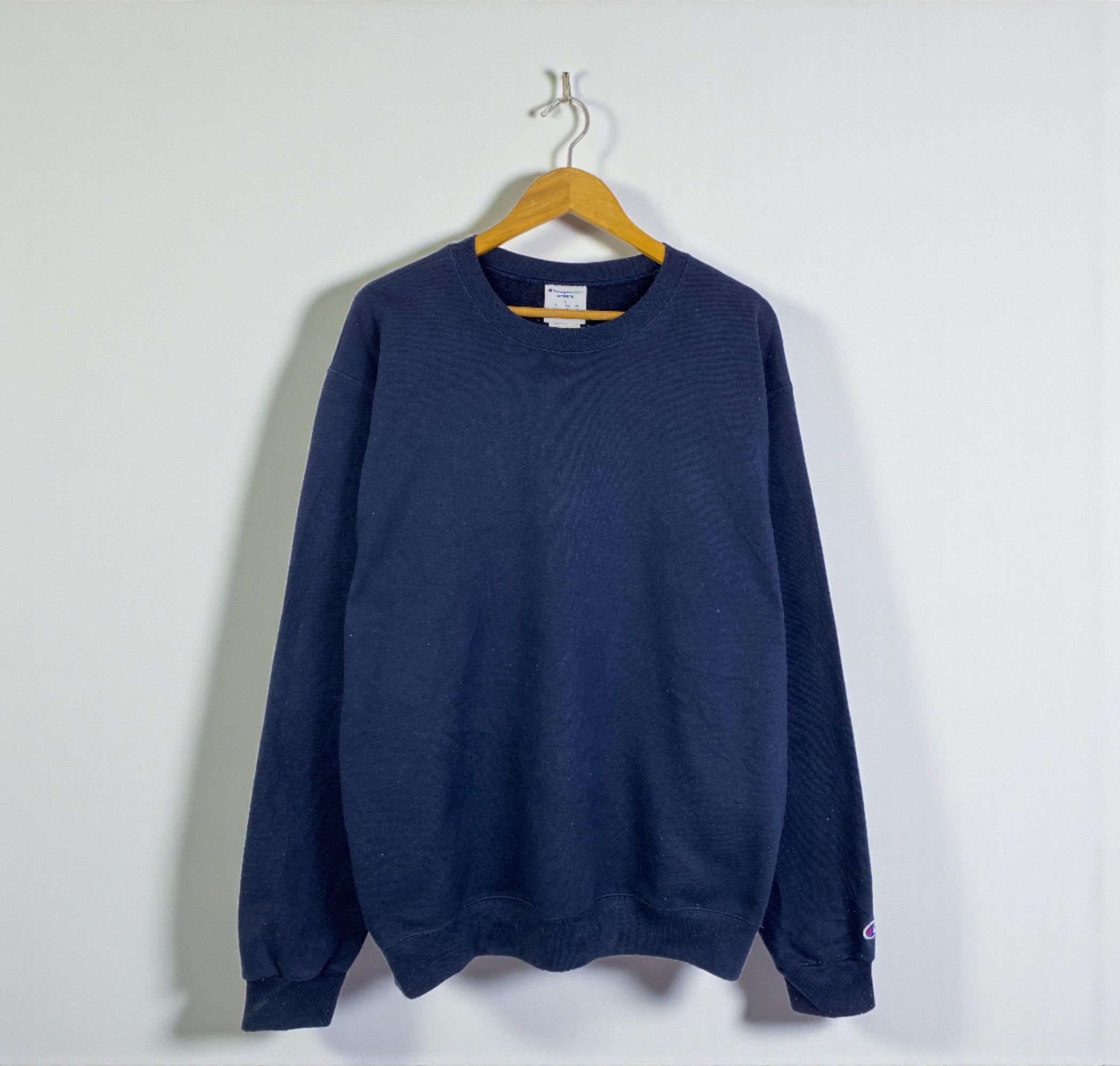 Champion Vintage Champion Plain Pullover Sweatshirt SH0262 Size US L / EU 52-54 / 3 - 1 Thumbnail