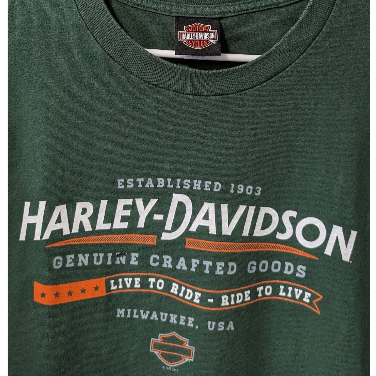 Harley Davidson Harley Davidson Live to Ride Ride to Live T-Shirt. Men's XL Size US XL / EU 56 / 4 - 3 Thumbnail