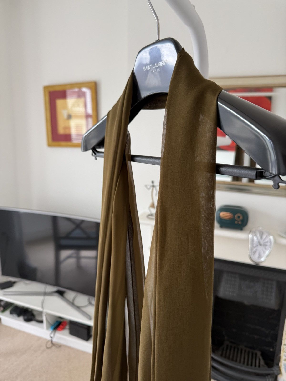 Saint Laurent Paris SS24 Saint Laurent Backless Halter top in Silk Satin Size US XS / EU 42 / 0 - 10 Thumbnail