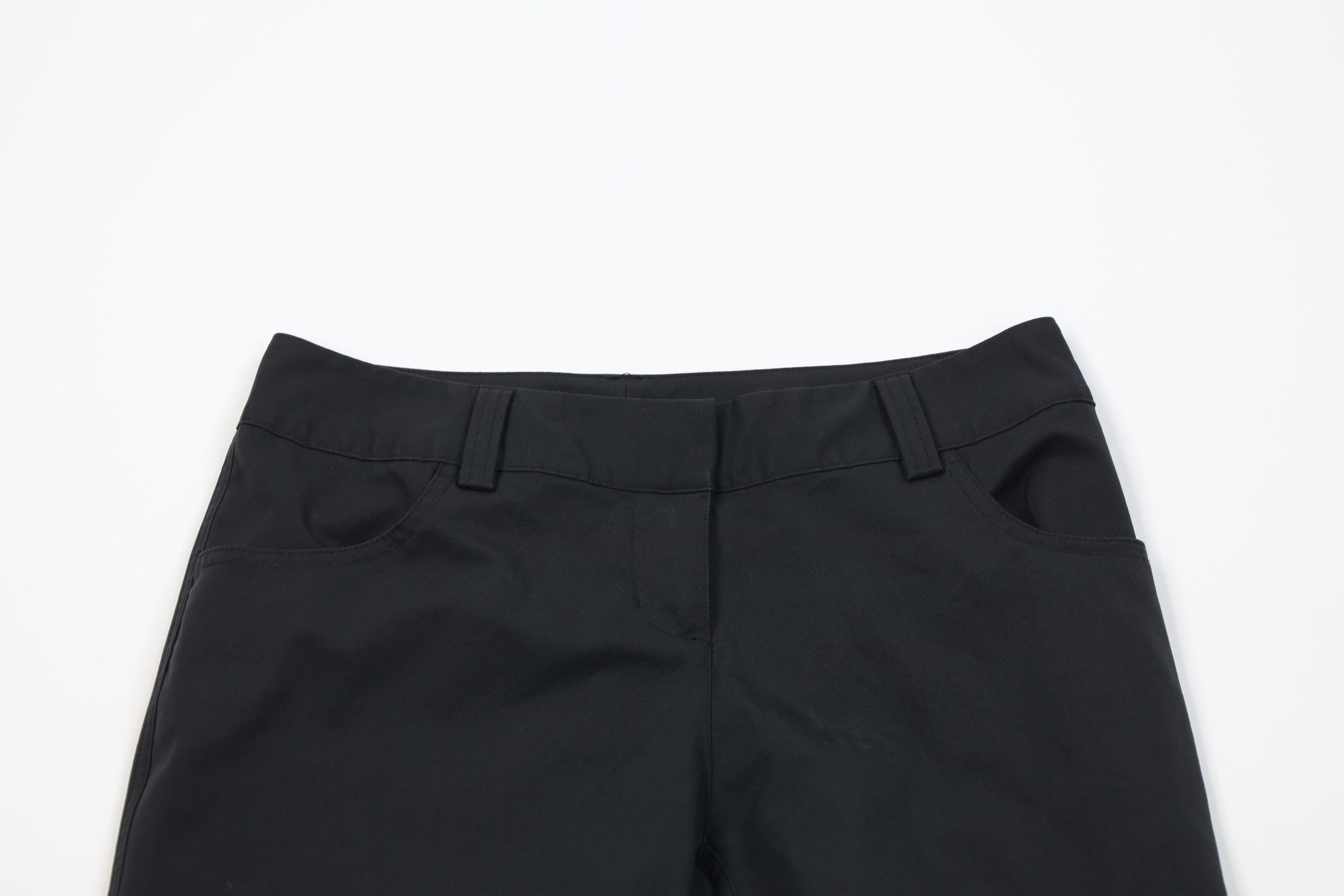 Adidas Vintage Y2K Adidas Golf Flared Wide Leg Chino Pants Black Size 25" / US 0 / IT 36 - 2 Thumbnail