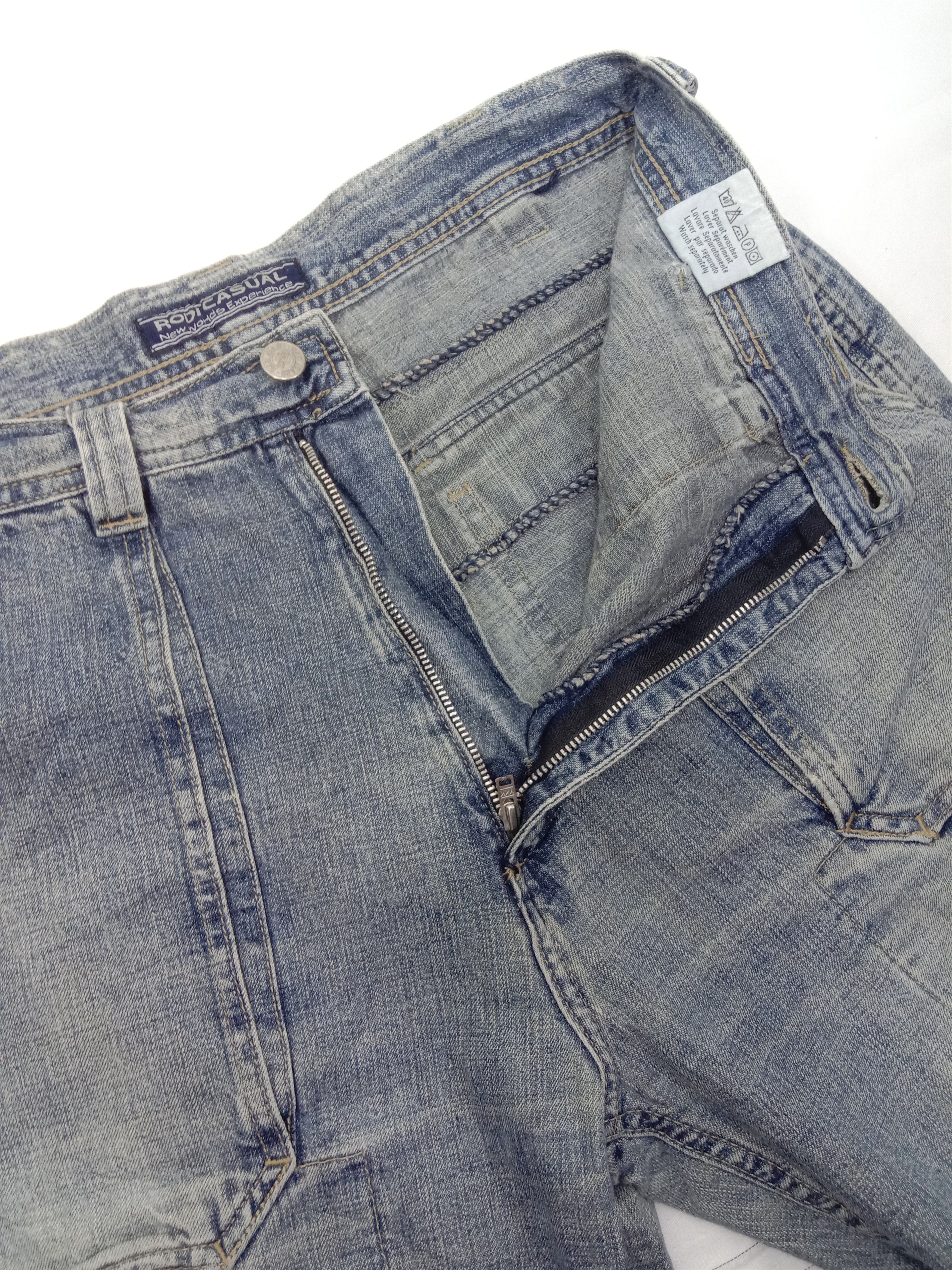 Japanese Brand Baggy Jeans Vintage Japanese Multi Pocket Wide Denim Size US 31 - 11 Thumbnail