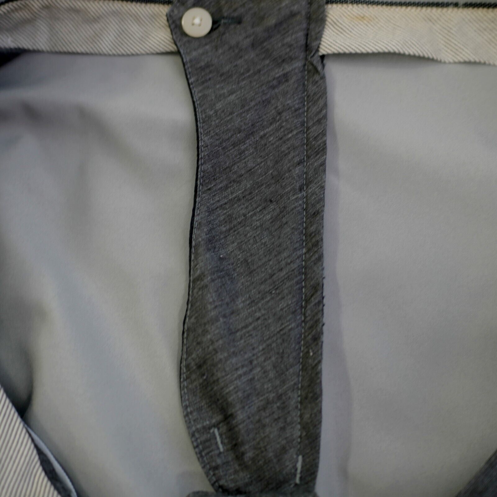 Hart Schaffner Marx Hart Schaffner Marx Gray Wool 43/27 Dress Pants High Rise Fl Size 42S - 4 Thumbnail